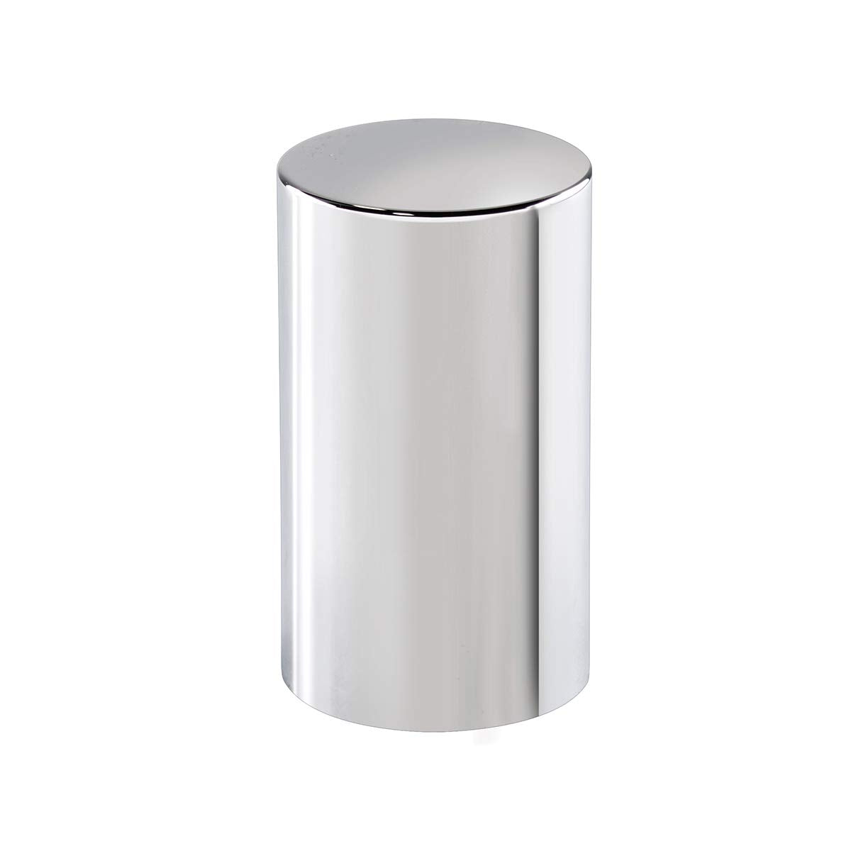 United Pacific 10568Cb - Wheel Lug Nut Cover Set - 33Mm X 3-1/2'' Chrome Plastic Cylinder Nut Cover - Push-On (60 Pack)