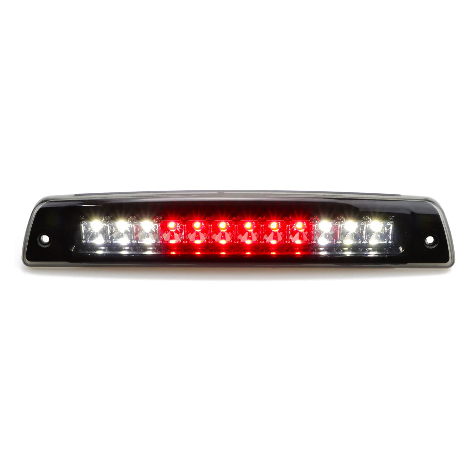 Tresound For 1994-2001 Dodge Ram 1500/2500/3500 Third 3Rd Led Brake Light Cargo Lamp High Mount Brake Light Replacement (Black+ Smoke Lens)