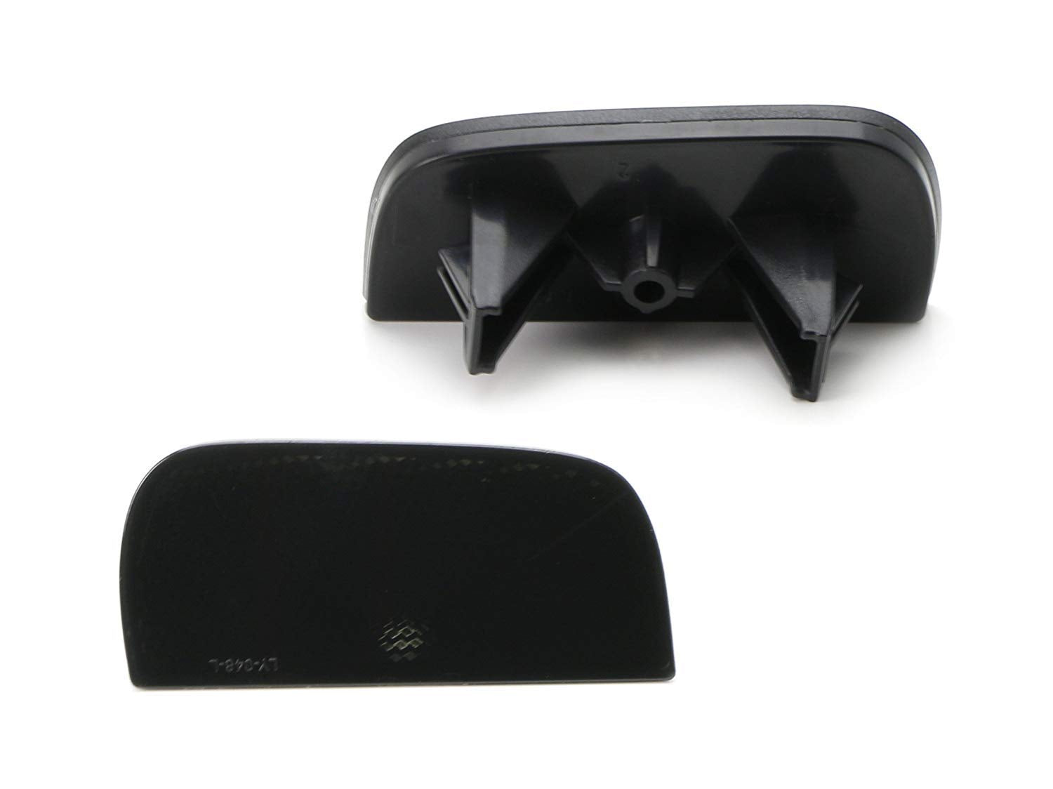 iJDMTOY Rear Bumper Reflector Lenses for 2016-21 Honda Civic Sedan/Coupe, Smoked Lens, OE-Spec, LH RH Assembly, Black