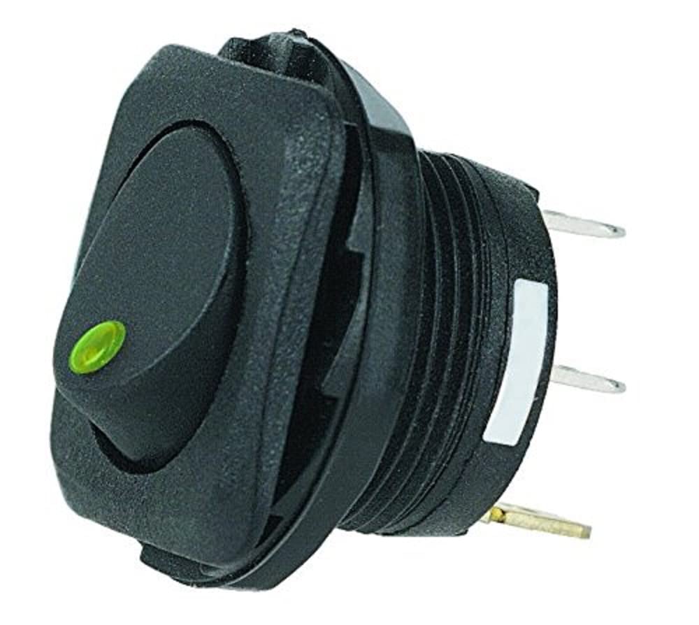 Hella H61923001 Spst Led Green Rocker Switch