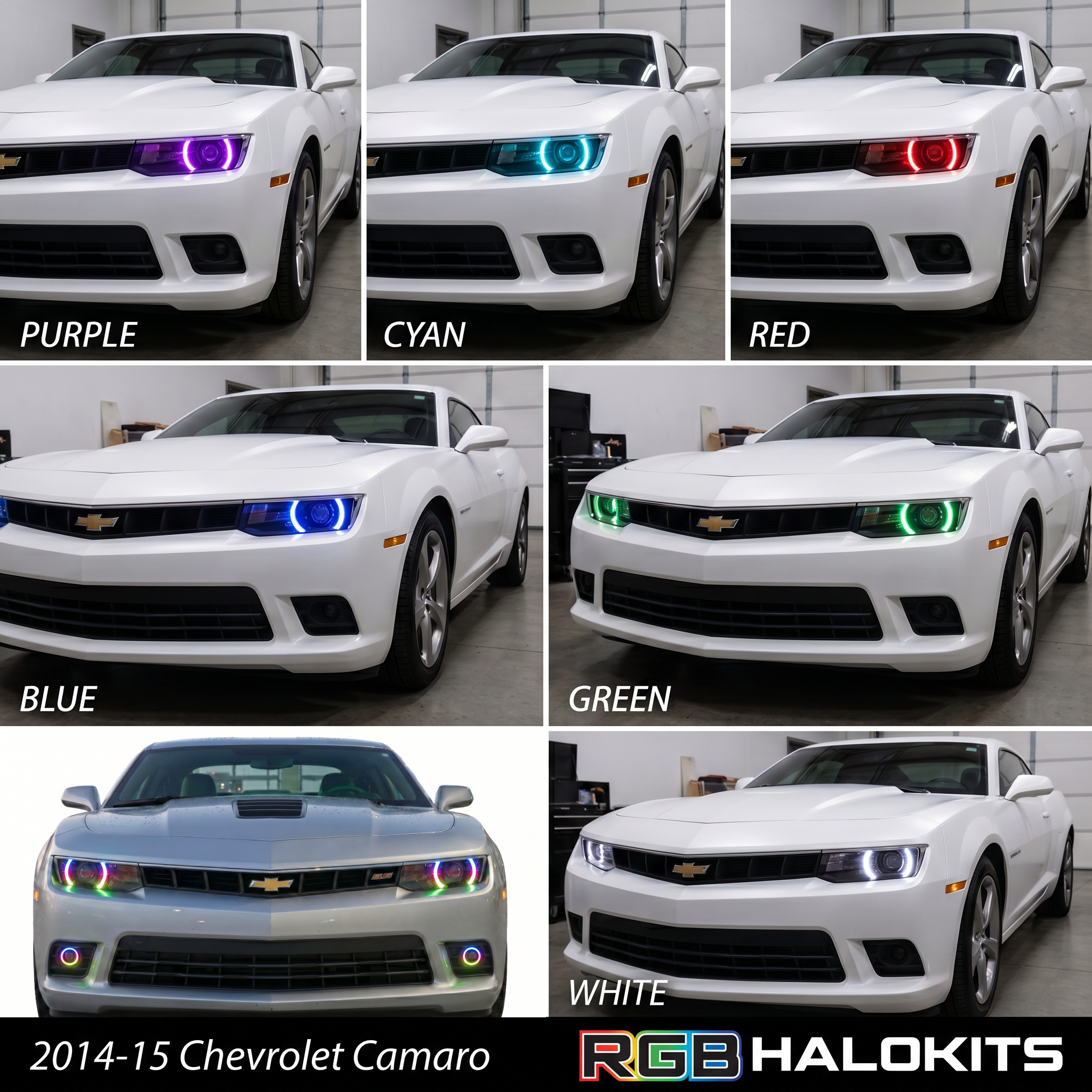 Chevrolet Camaro RS/SS Multicolor DRL Boards (2014–2015)