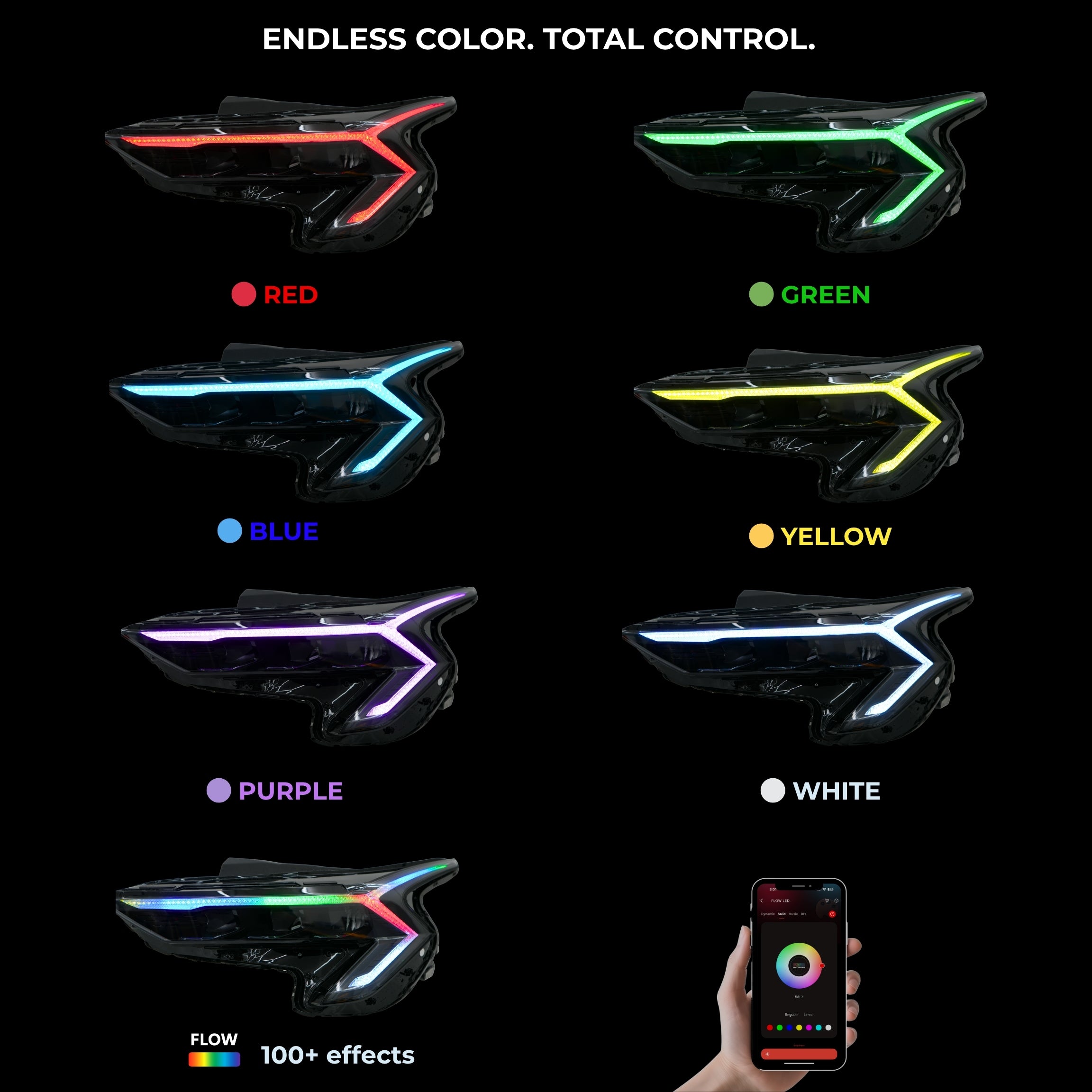 Kia K5 Flow Multicolor DRL Boards (2025–2026)
