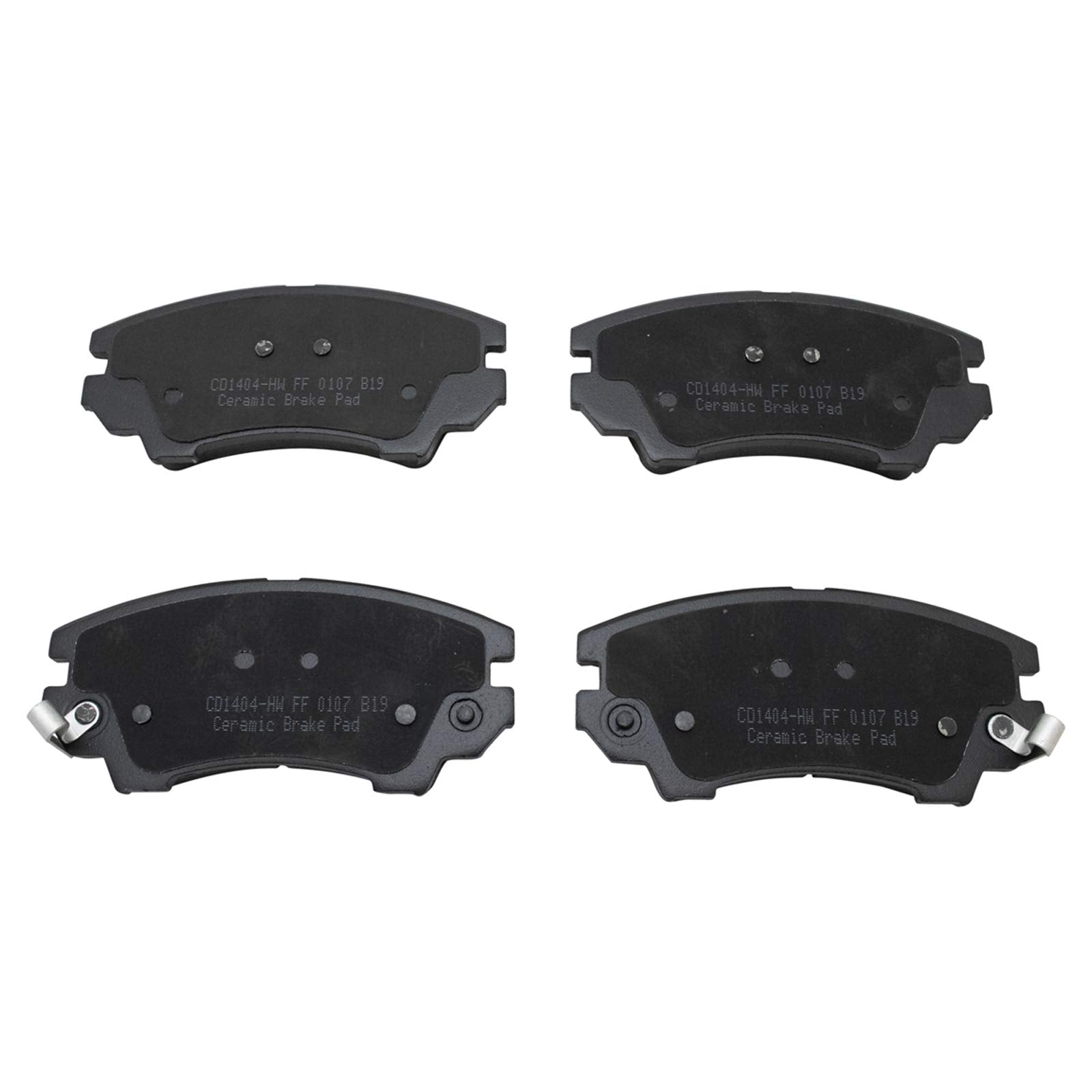 Trq Front Brake Pads Ceramic Compatible With 2010-2015 Chevrolet Camaro 2011-2017 Caprice