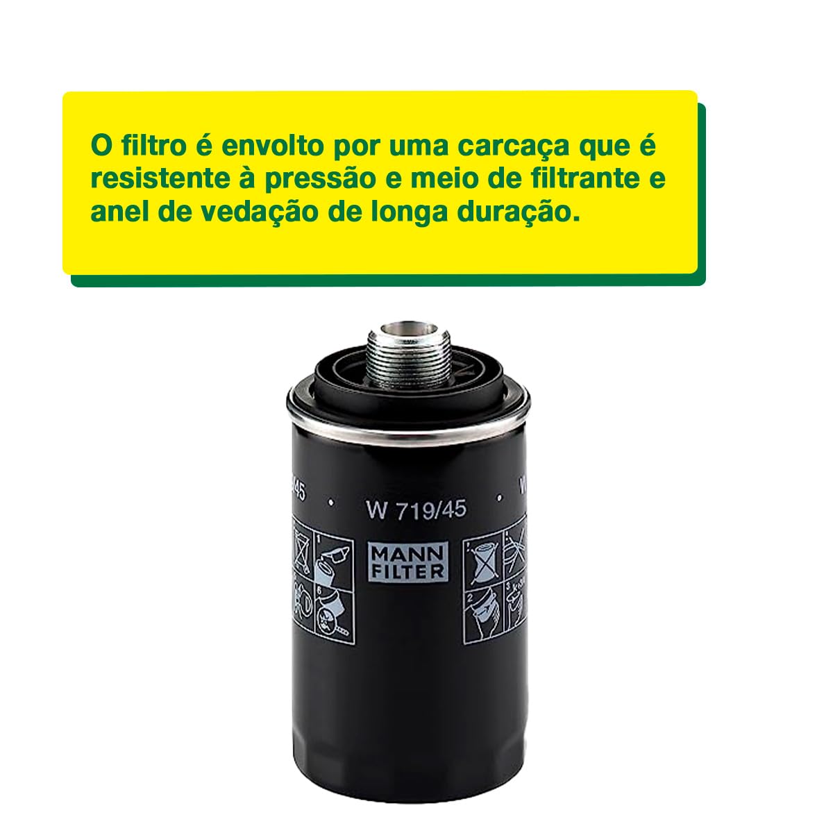 Mann-Filter W 719/45 Spin-On Oil Filter