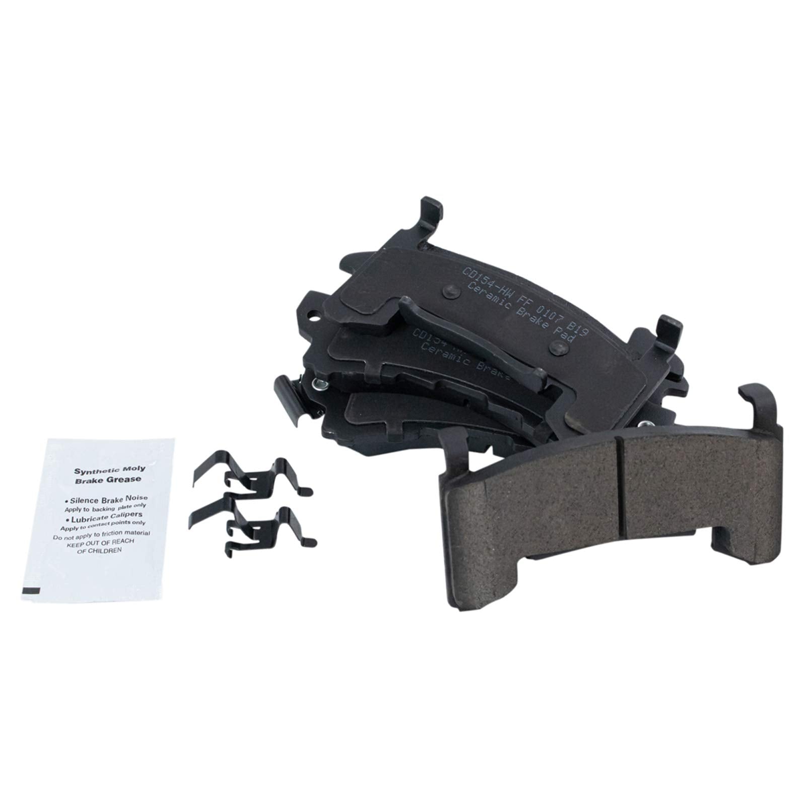 TRQ Front Posi Ceramic Brake Pad Kit Set for Buick Cadillac Chevy GMC Oldsmobile Pontiac