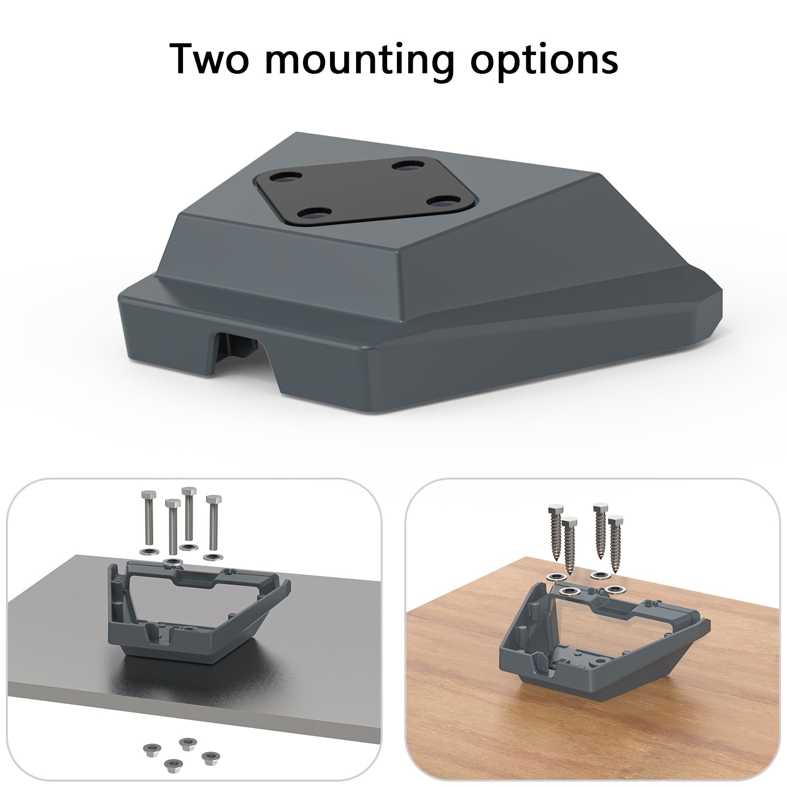 HOLACA Starlink Gen 3 Mobility Mount, Anti-Theft Aluminum Roof Mount, White/Black, Model DF5012 for RV, Trailer, Yacht