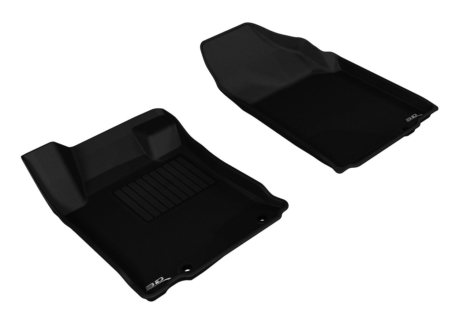 3D Maxpider Custom Fit Kagu Floor Mat (Black) For 2013-2015 Nissan Altima Sedan - 1St Row