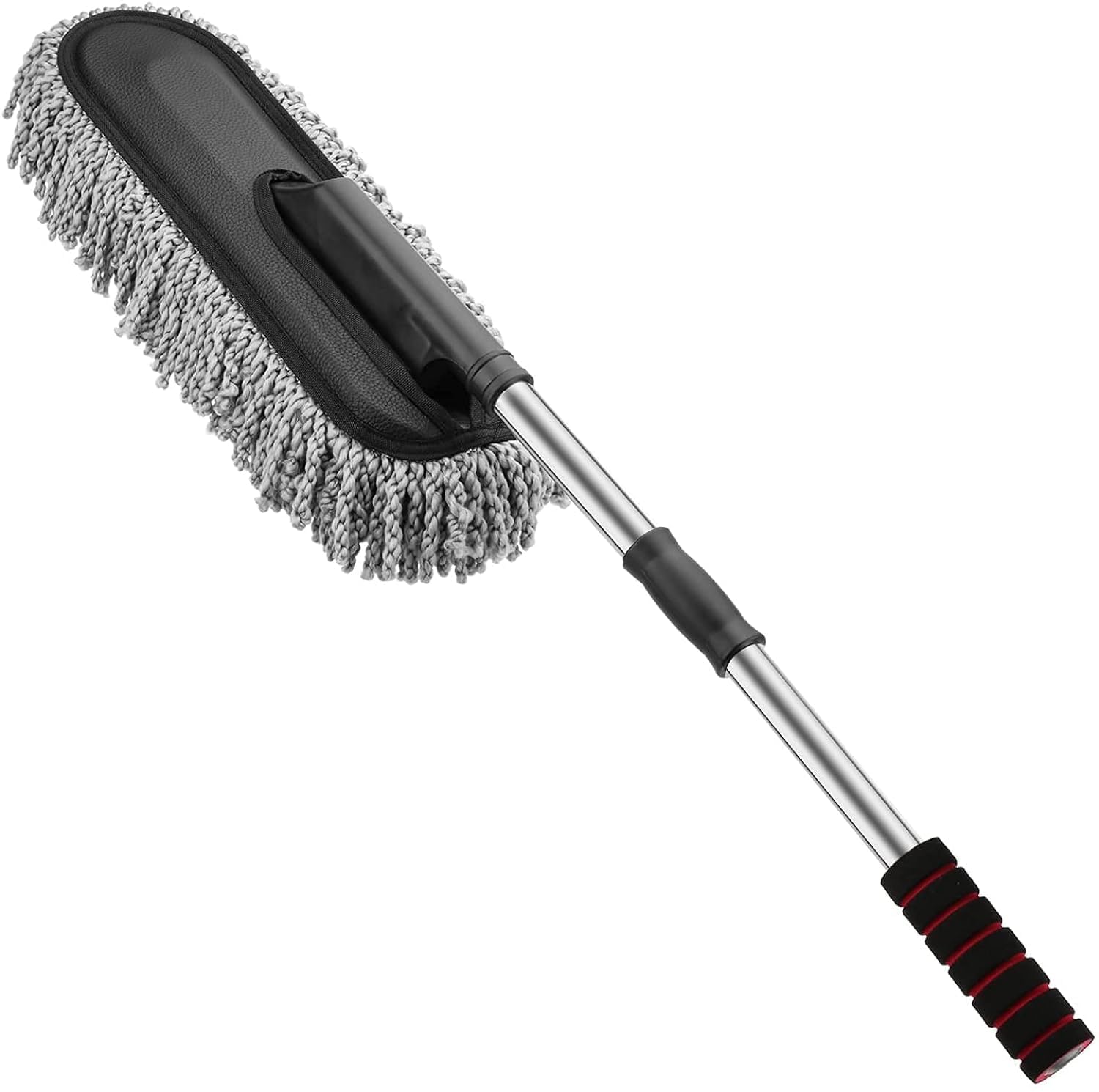 Azaria Microfiber Car Cleaning Duster With Long Handle Car Wash Brush Wet & Dry Car Duster, Car Cleaning Brush With Expandable H