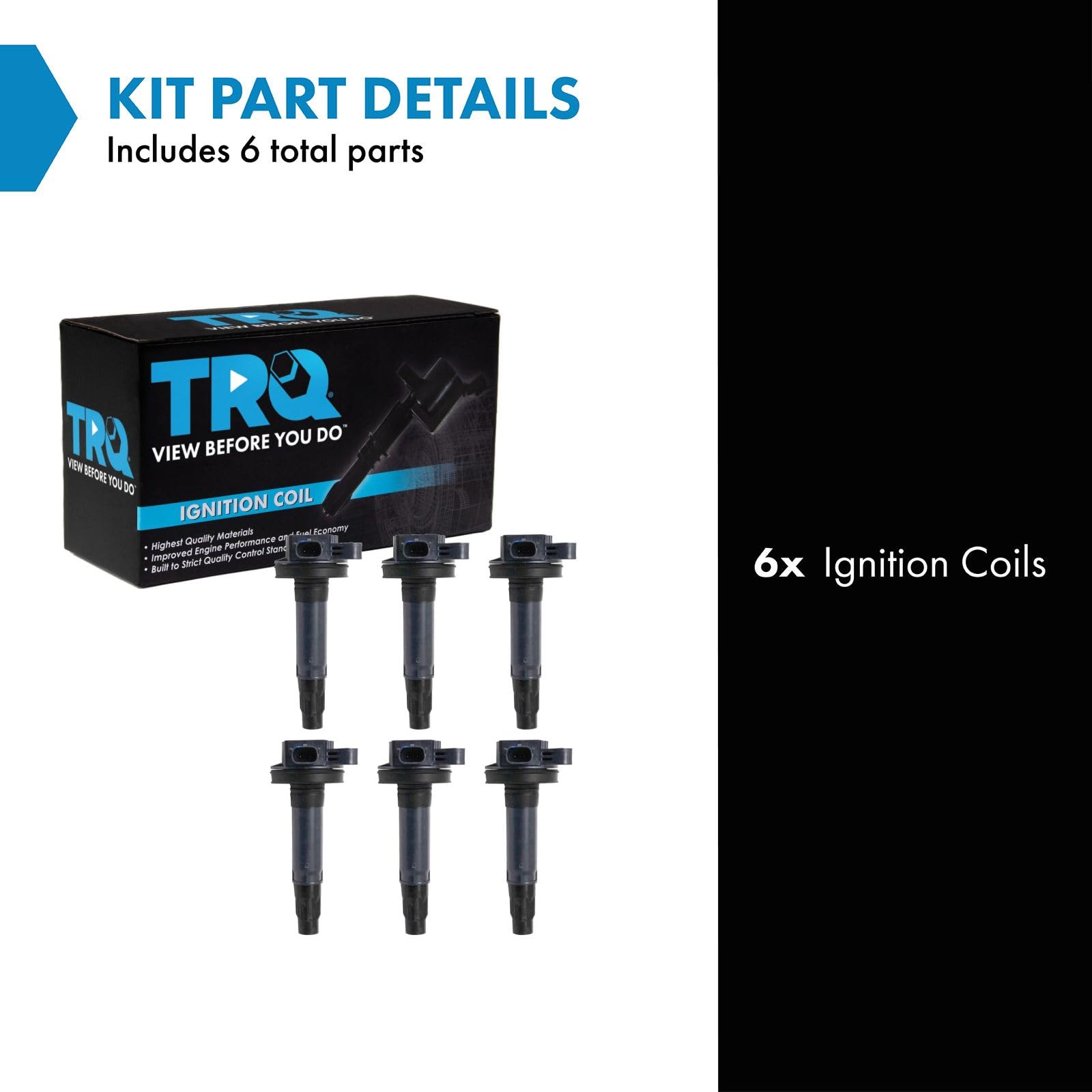 Trq Ignition Coil Set Compatible With 16-19 Ford 16-20 Lincoln