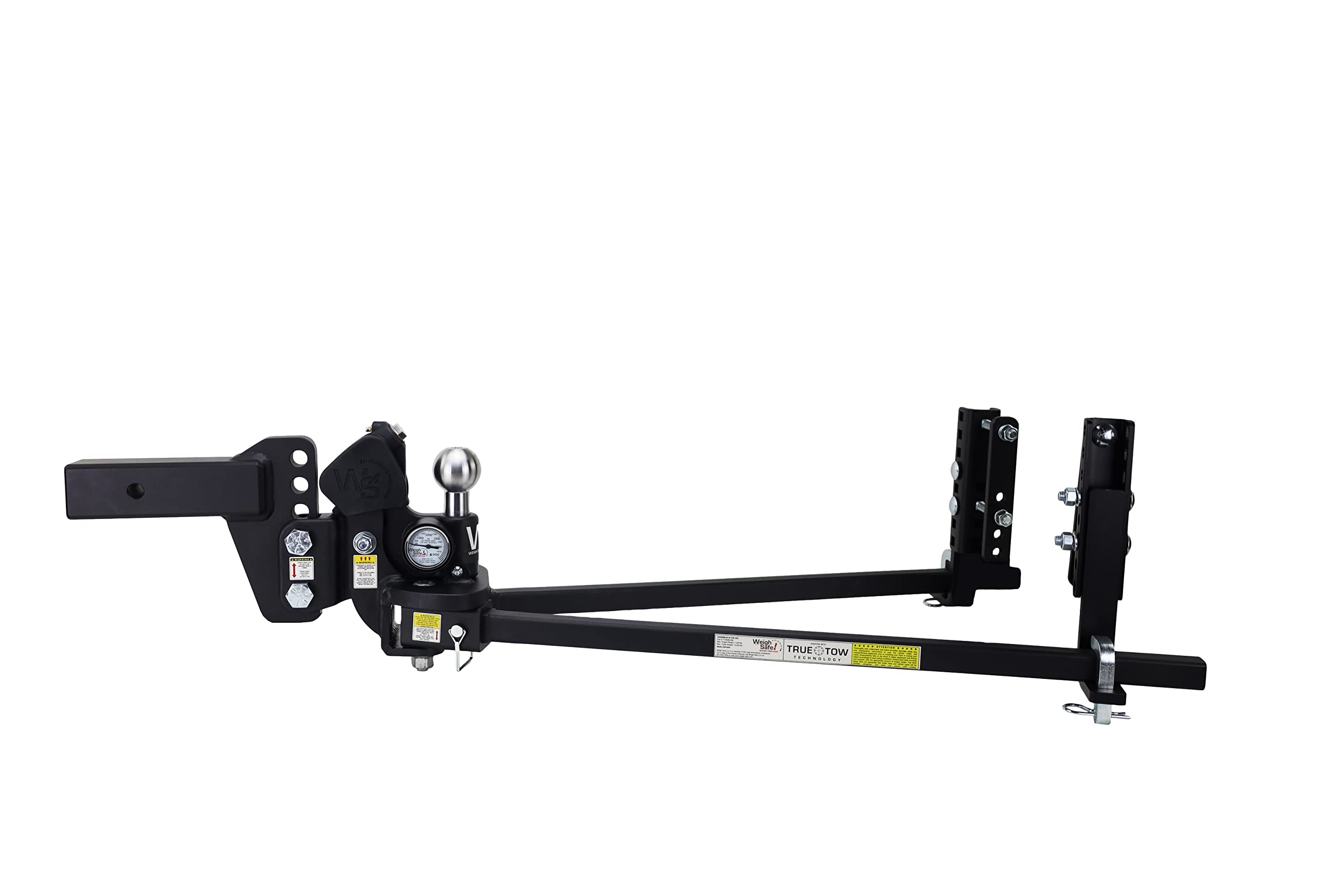 Weigh Safe True Tow Middleweight - Weight Distribution Hitch - Ball Mount Hitch with Anti-Sway Technology - 4 Drop Hitch, 2 Shan