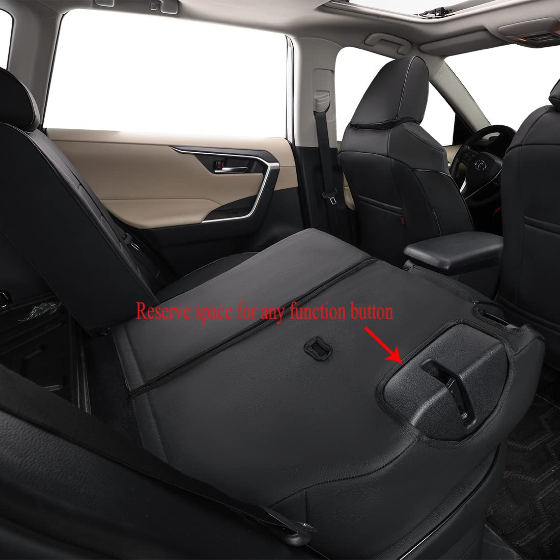 Ekr Custom Fit Corolla Car Seat Covers For Select 2023 2024 2025 Toyota Corolla Hybird Le - Full Set,Leather (Black)