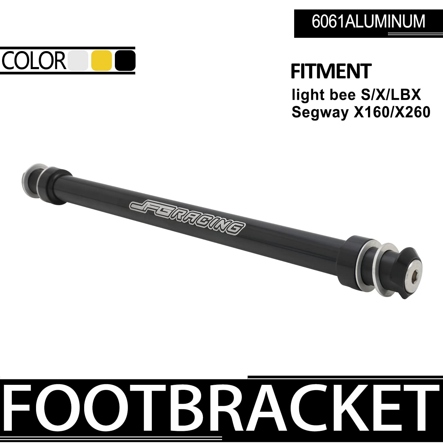 JFG RACING Sur Ron Foot Pegs Support Brace,Dirt Bike Foot Peg Bracket 7075 Aluminum for Sur Ron Surron Light Bee X/S/LBX Segway