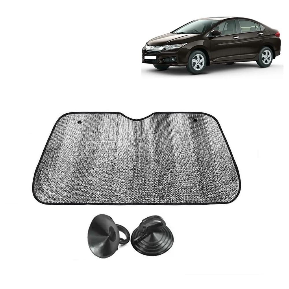 Generic Car Windshield Sun Shade UV Rays Protector Silver Sunshade Solar Reflective Suitable for City [2015 to 2019]
