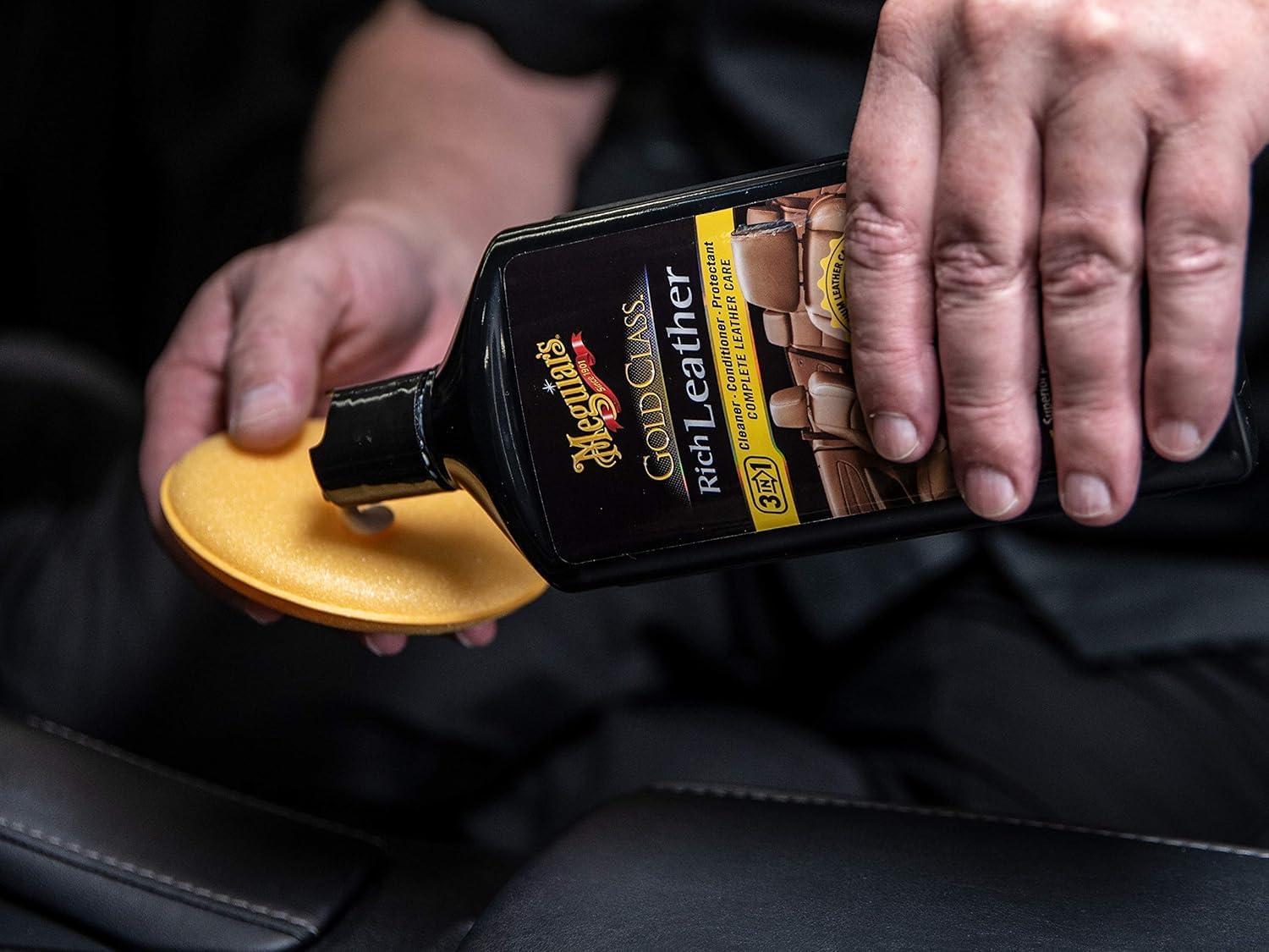 Meguiar'S G10916 Gold Class Rich Leather Cleaner & Conditioner - 15.2 Oz