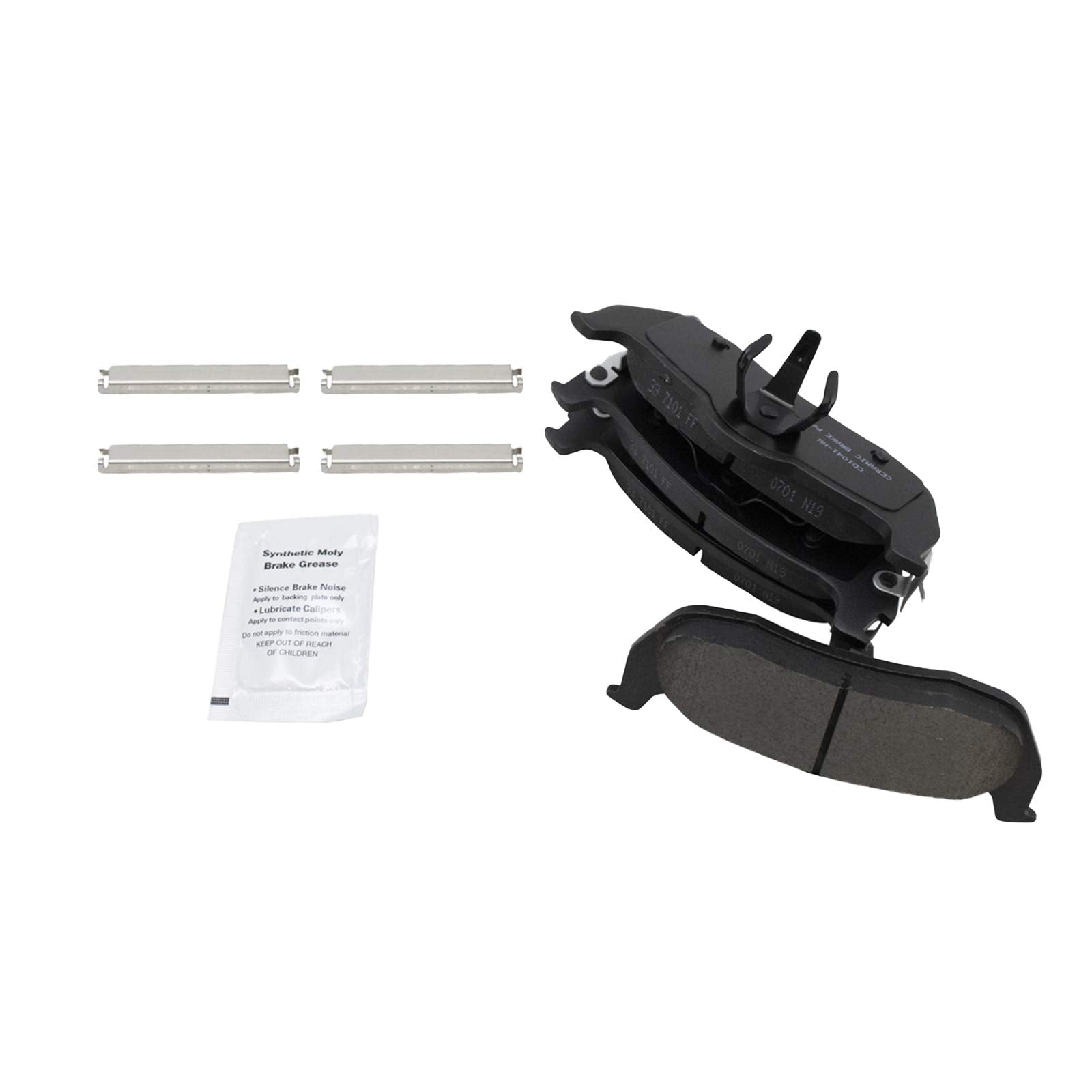 Trq Rear Brake Pad & Rotor Kit Brake Pads Brake Rotor Parking Brake Shoe Set Ceramic Compatible With 2006-2010 Jeep Commander 20