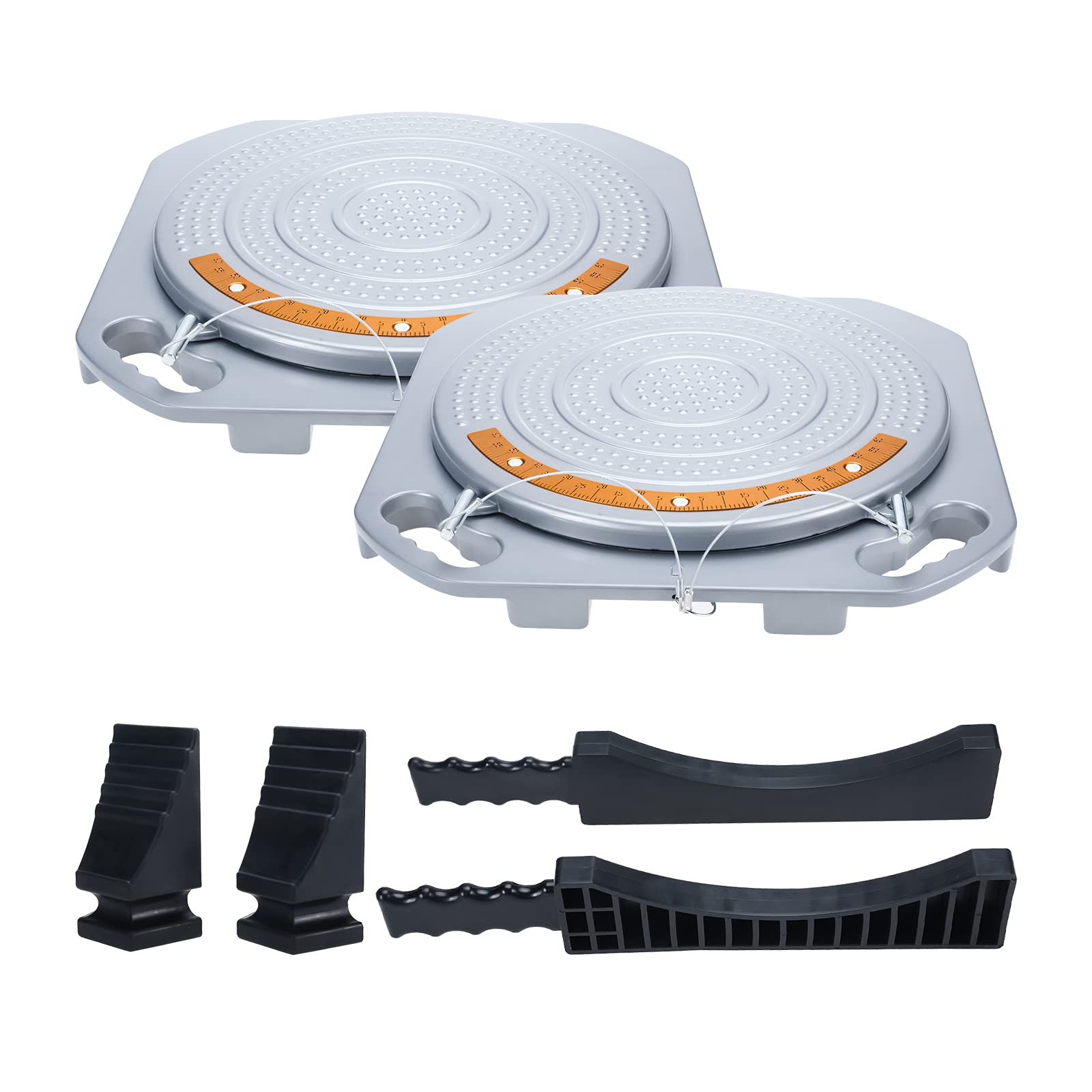 Btshub Wheel Alignment 360° Rotating 4 Ton Capacity, Pair Of Turntable Front End Turn Plate Table For Car Truck