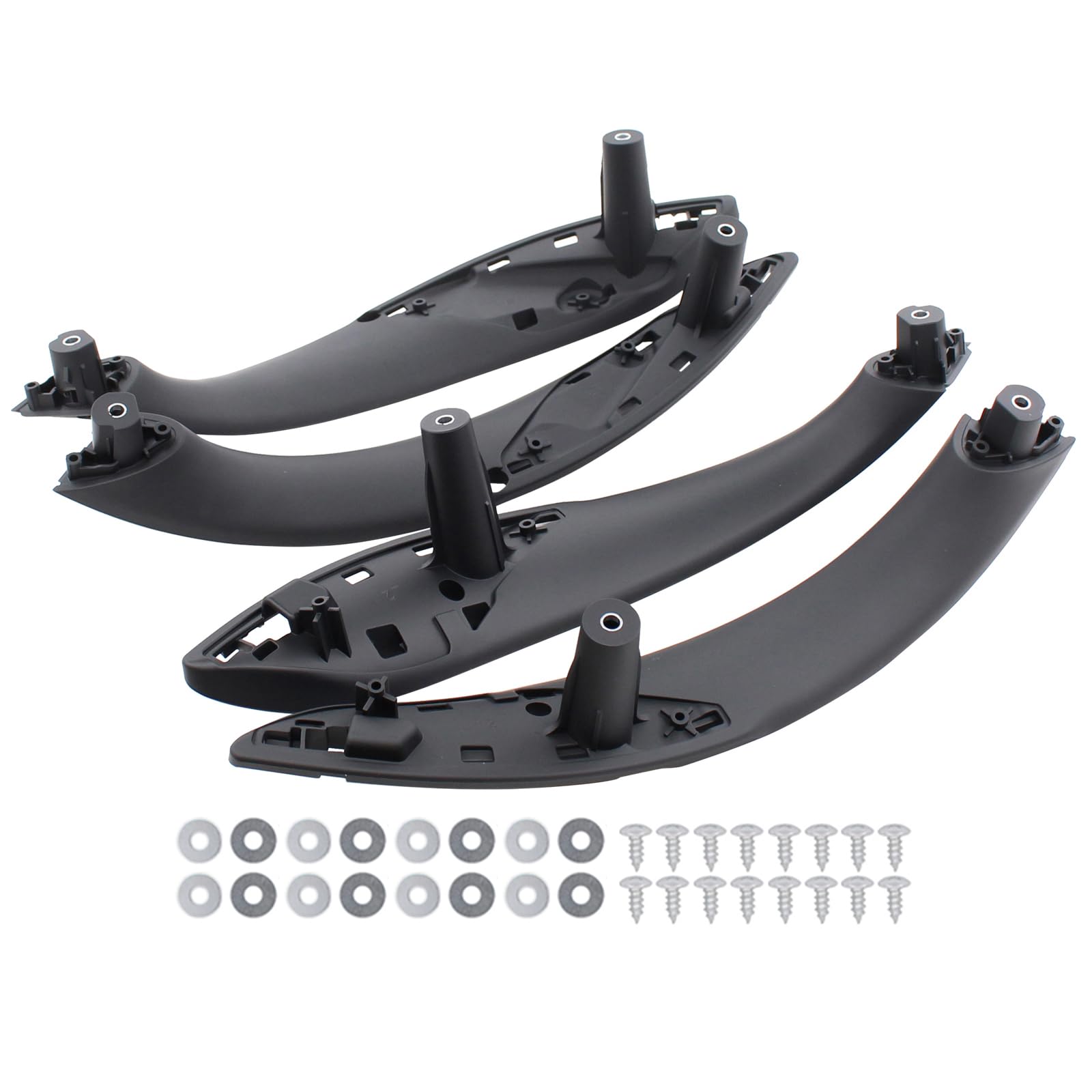 MOTOKU Black Interior Door Pull Handle Armrest Panel Kit for BMW 3 4 Series F30 F31 F34 F80 320 328 330 335 M3 428 435 M4 Front 