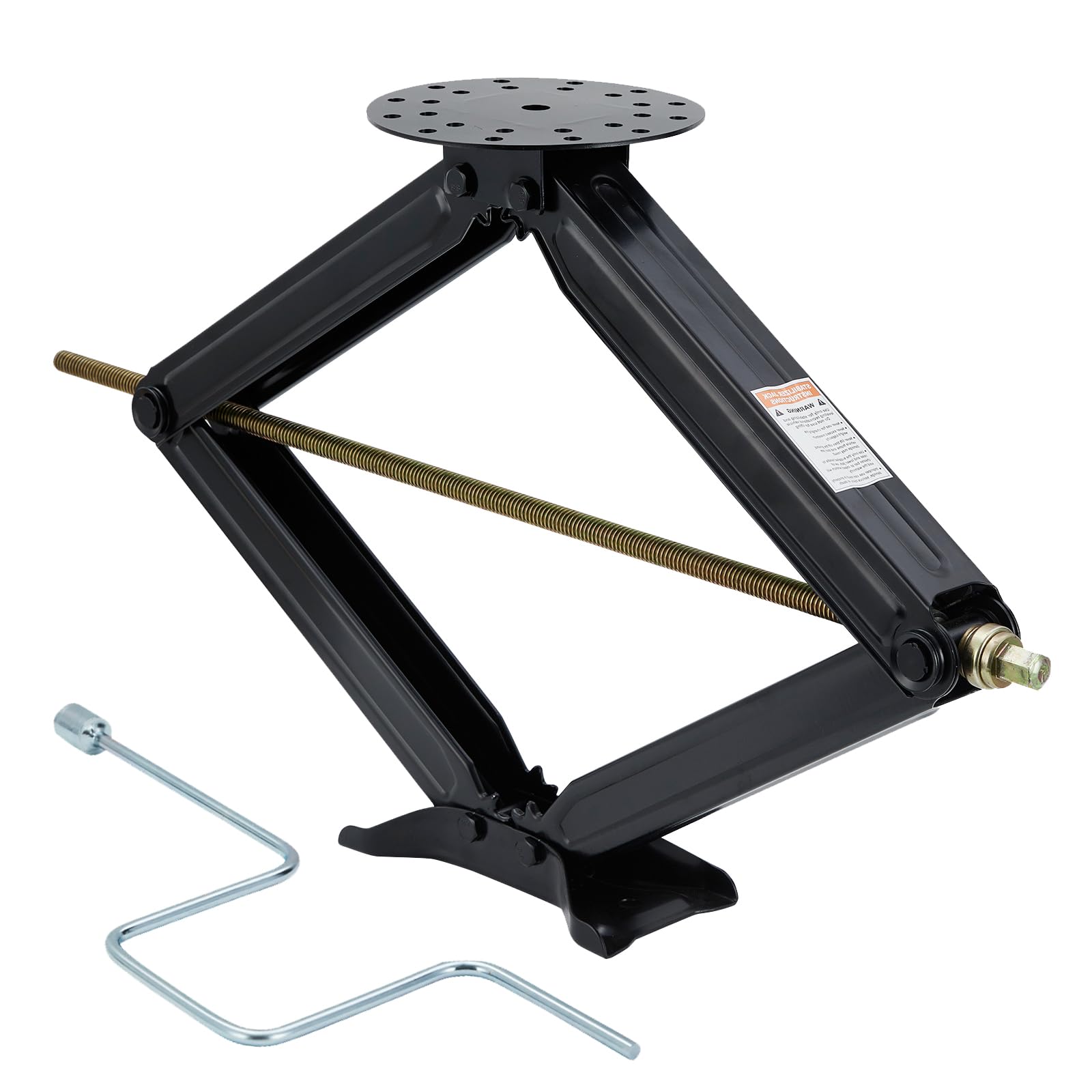 30 Set of 1 Heavy-Duty RV Stabilizer Jacks - 7500 lbs Capacity RV Trailer Leveling Jacks with Stable Base for Travel Trailers & 