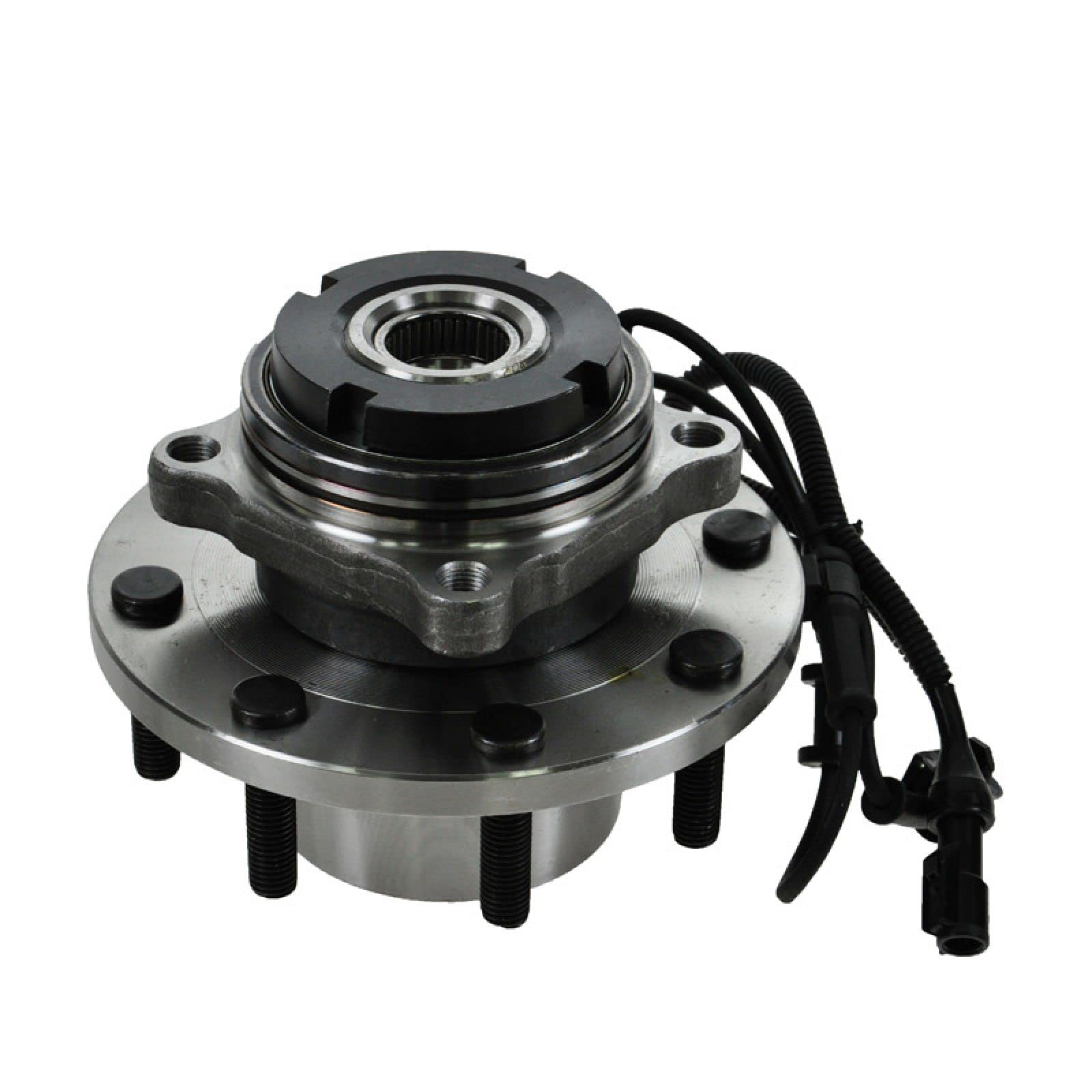 Trq Front Wheel Bearing & Hub Assembly 4Wd With Abs Sensor Compatible With 1999-2004 Ford F-350 Super Duty F-450 Super Duty F-55