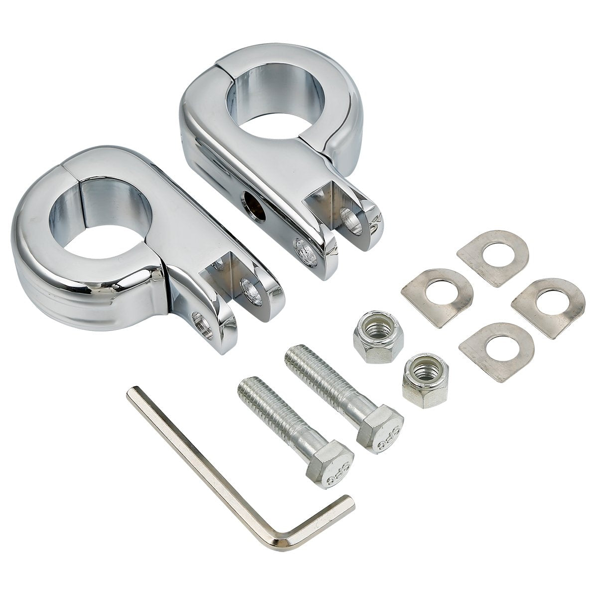 Xfmt 1.25 Highway Foot Peg Mounting Kit Compatible With Harley Touring Road King Engine Bars