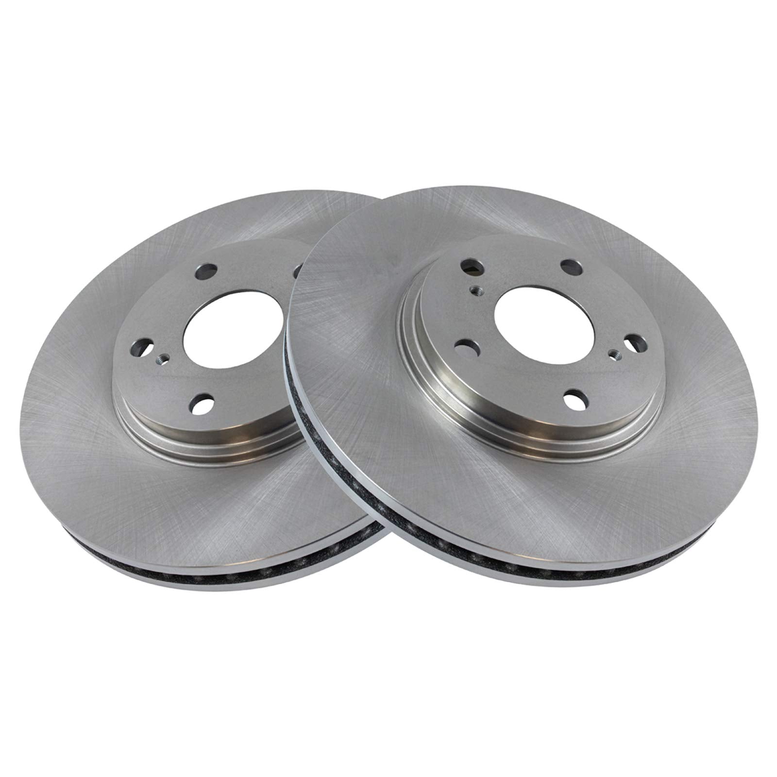 Trq Front Brake Pad & Rotor Kit Brake Pads Brake Rotor Semi-Metallic Compatible With 2002-2004 Toyota Camry
