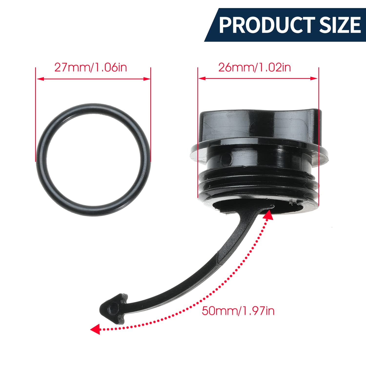 Drain Plug for SeaDoo Compatible with GTI SE Limited Rental GTR GTS GTX LTD RXT RXTX Spark 300 900 Wake 130 155 260 2009-2021 Re