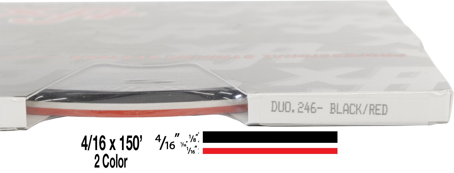 Universal Duo-Tone 0204246 - Auto Customizing 2 Color Dual Pinstripe - 4/16'' X 150' (1/8    Stripe, 1/16'' Gap, Then 1/16    St