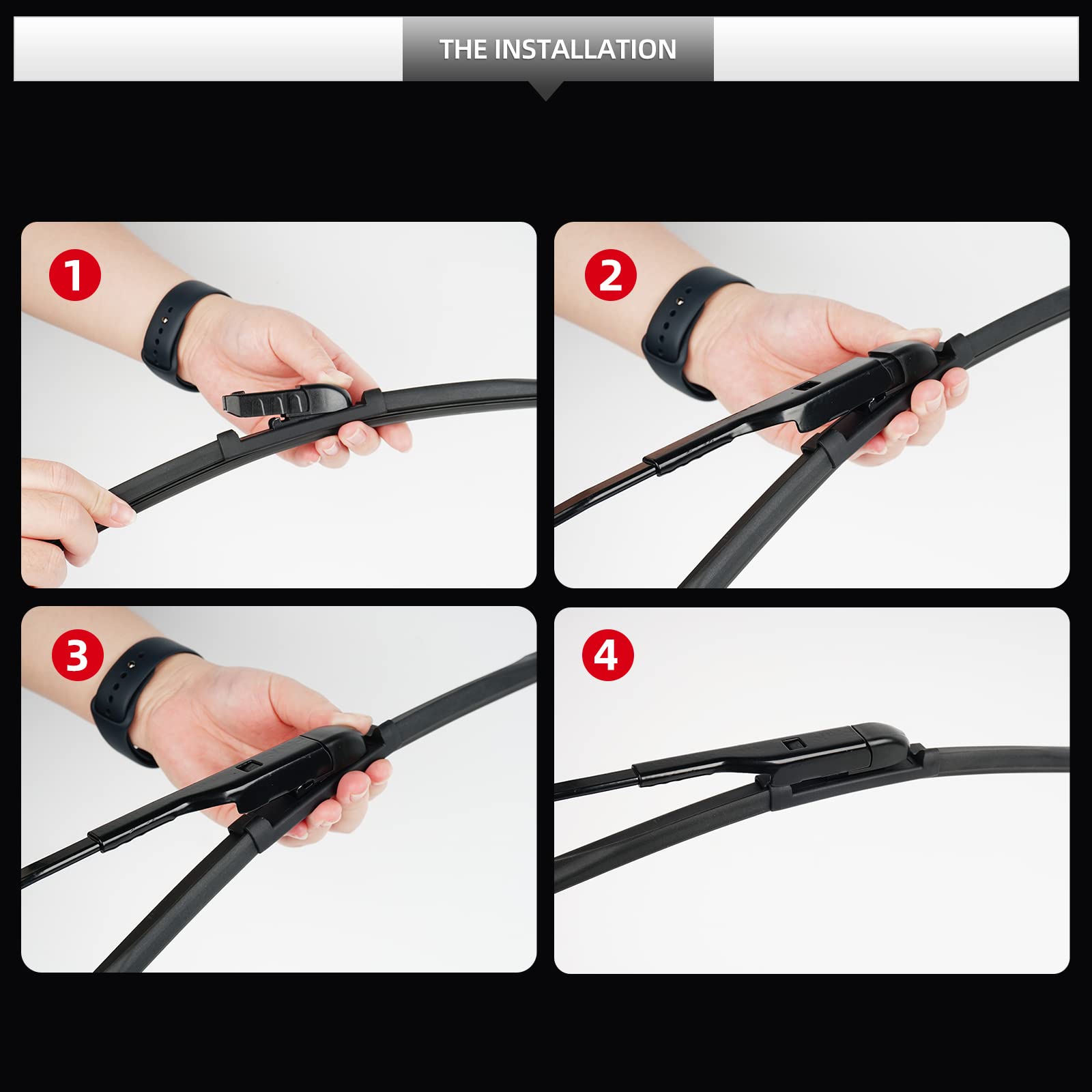Replacement For Audi Q5 2018 2019 2020 2021 2022 2023 Windshield Wiper Blades-All-Weather Car Front and Rear Window Wiper