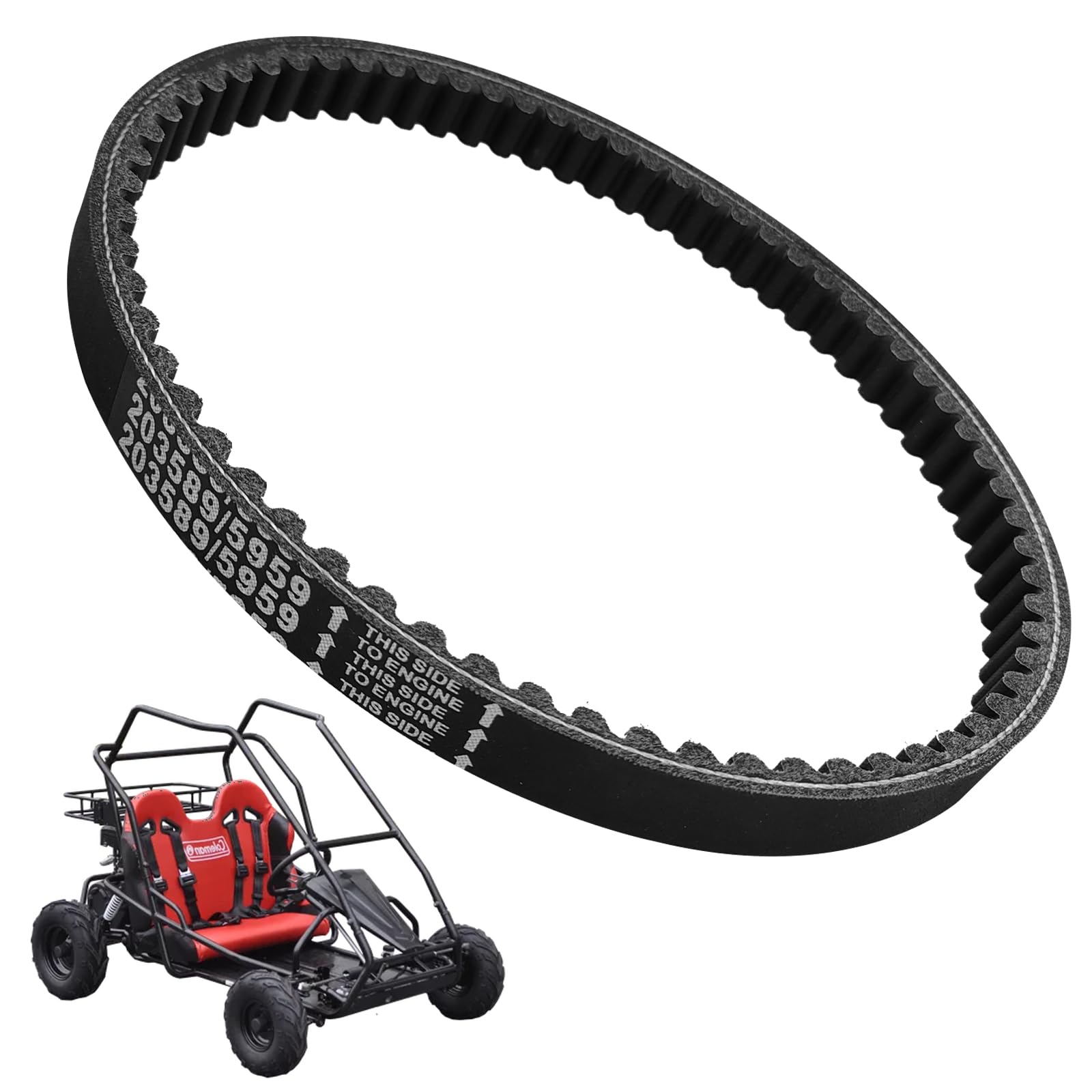 30 Series Go Kart Drive Belt Kt196 Drive Belt Replacement For Manco 5959 Comet 203589 Murray 12-8487 Belt