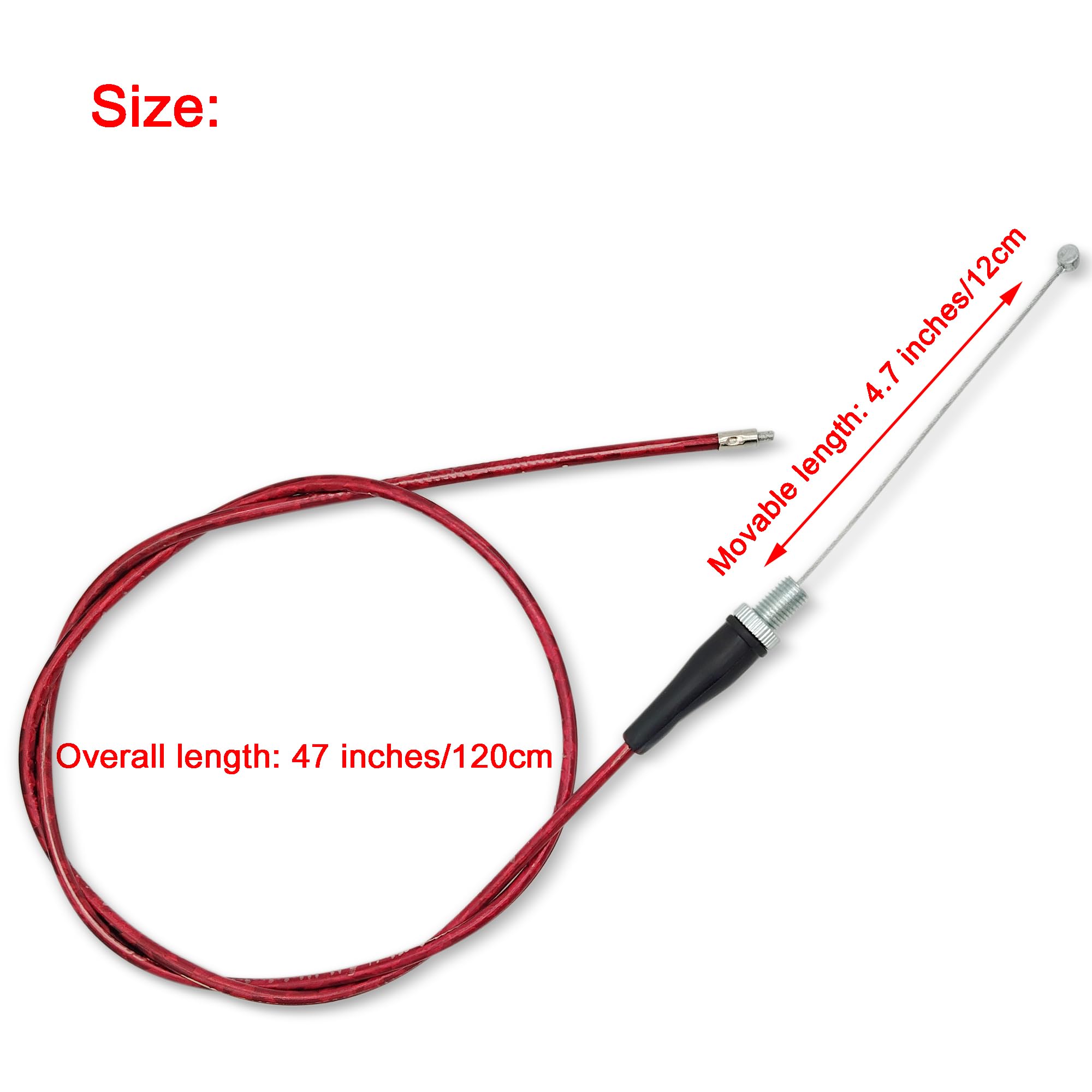 NZZLXKFJ 7/8 22mm Twist Throttle Accelerator Handle Grips,Mini Bike Throttle Cable Kit,Throttle Cable Kit for 50cc 90cc 110cc 12