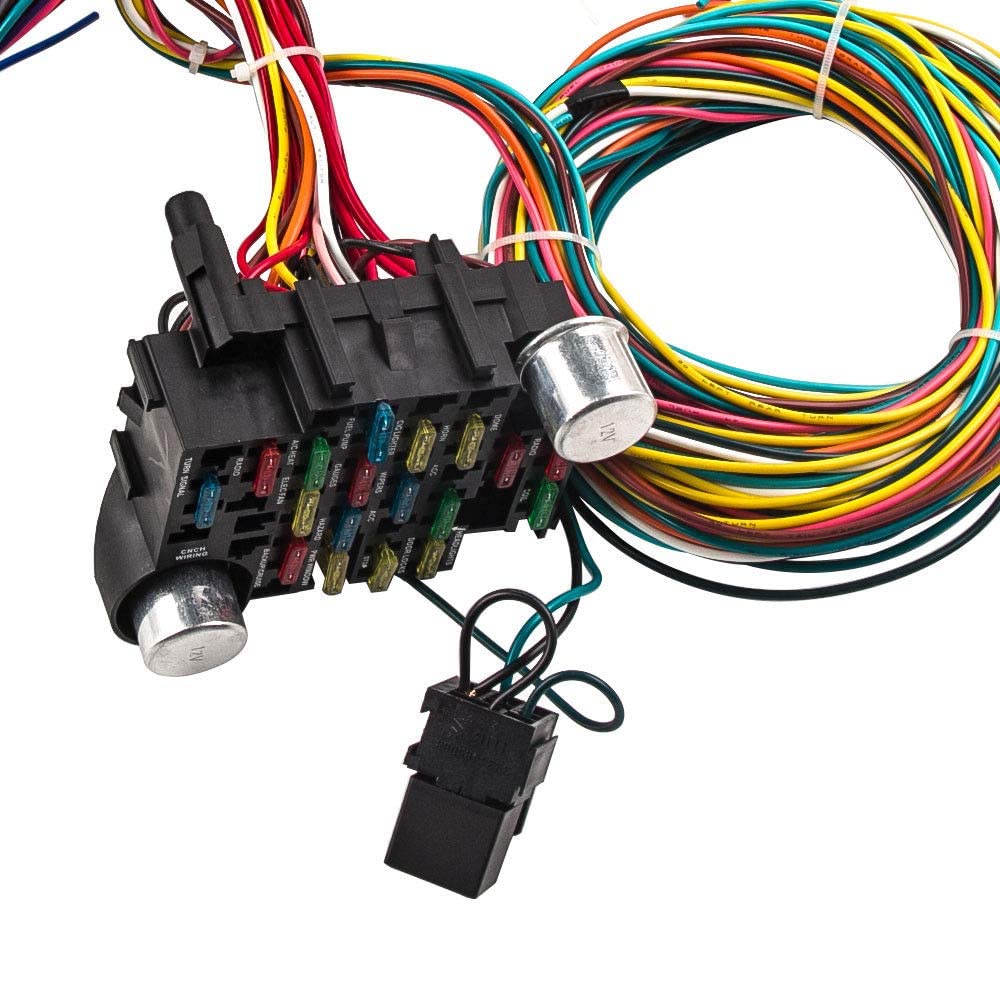 Auto Parts Prodigy Universal Wiring Harness Kit 21 Circuit Long Wires Standard For Chevy Mopar Hotrods Ratrods Ford Chrysler Uni