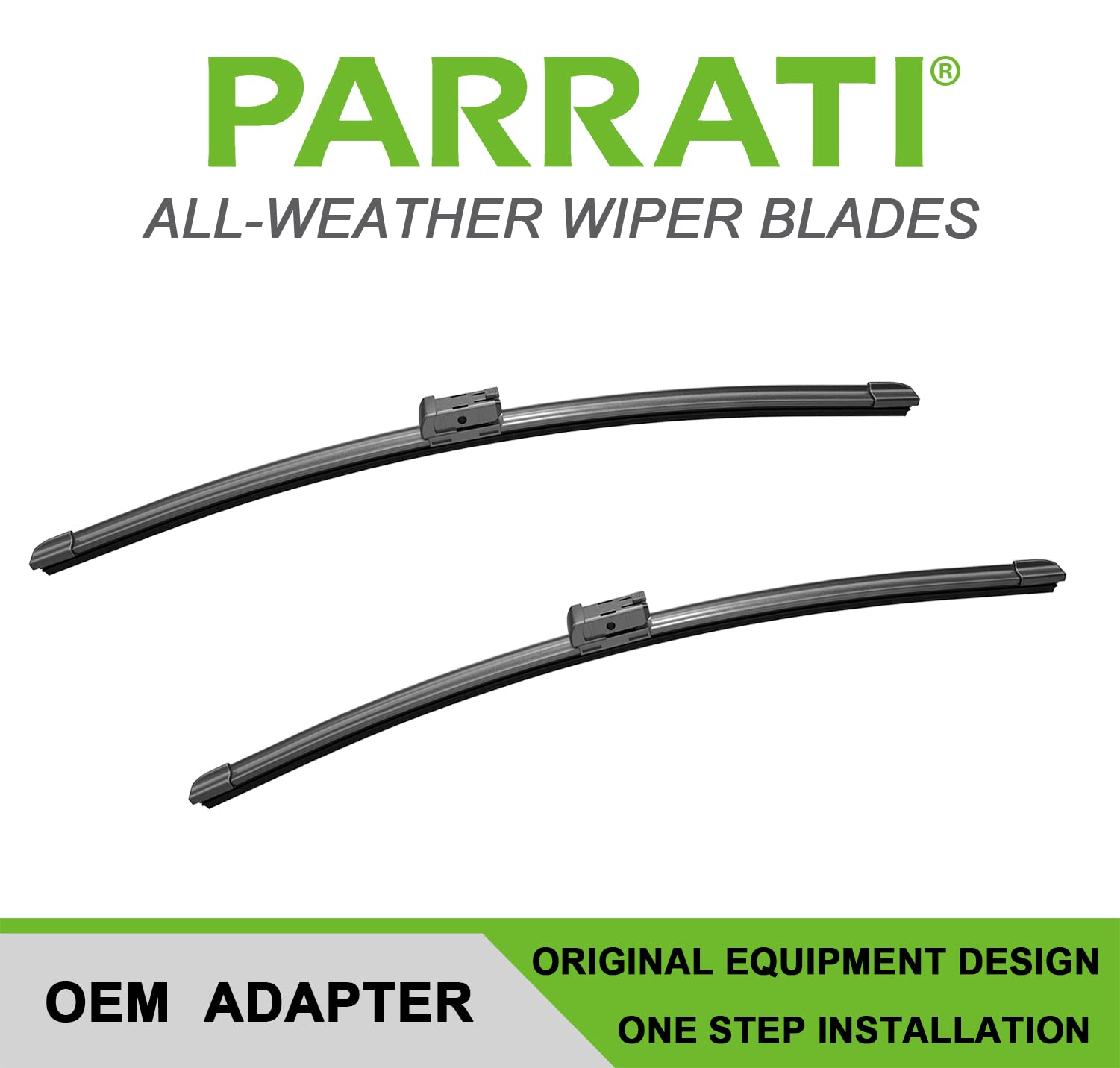 Parrati High Performance Premium All-Season Automotive Windshield Wipers With Rear Wiper Blades Replacement For 2010-2016 Cadill