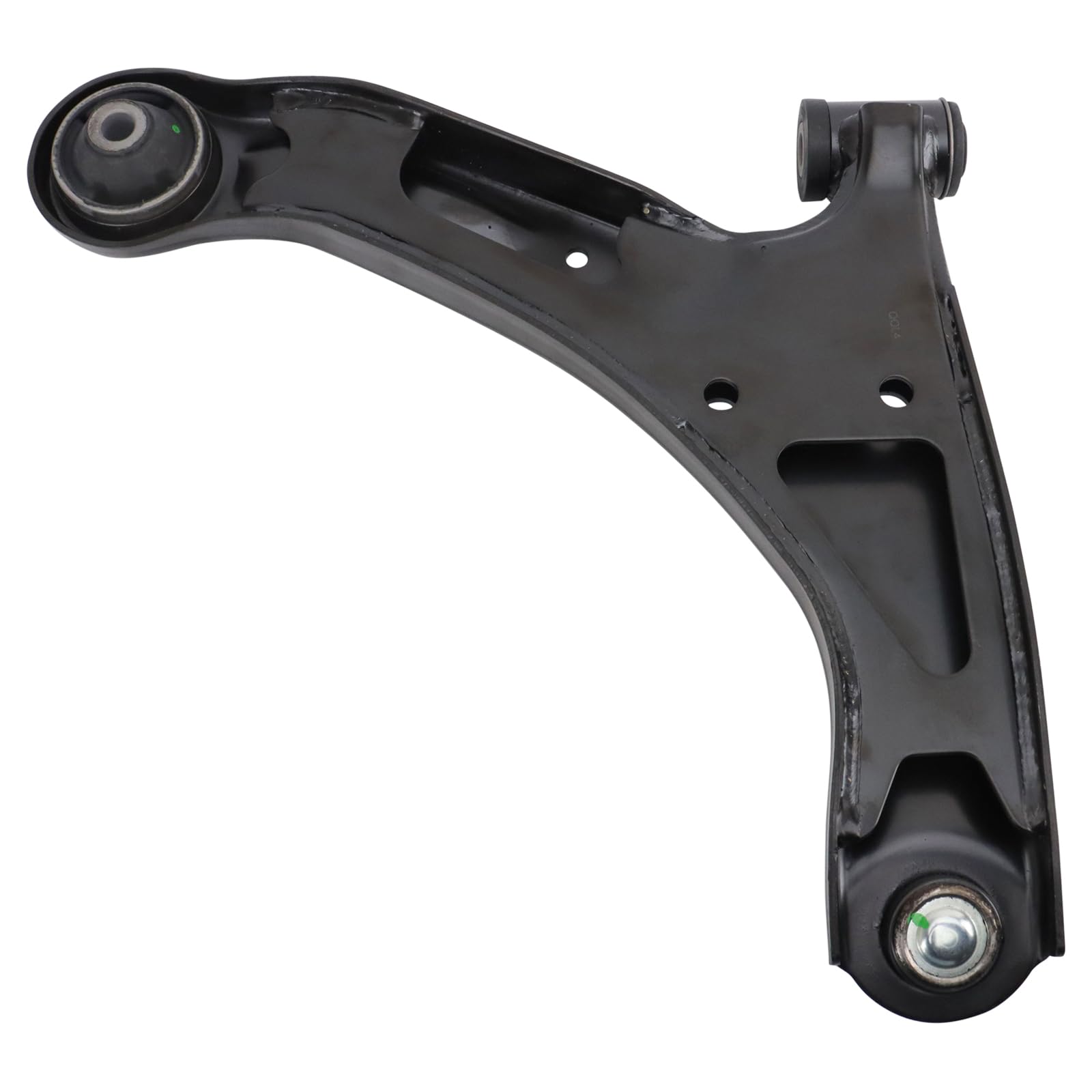 TRQ Front Left Lower Control Arm with Ball Joint, Steel, Compatible with 2006-2013 Suzuki Grand Vitara, Black, Model PSA84206