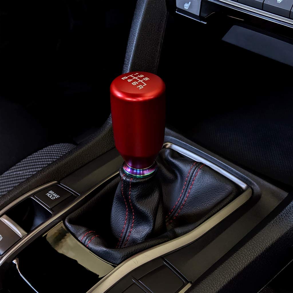 Acuity ESCO-T6 Shift Knob, M10x1.5, Aluminum, Satin Red Anodized Finish, Model ACU1886-T6B