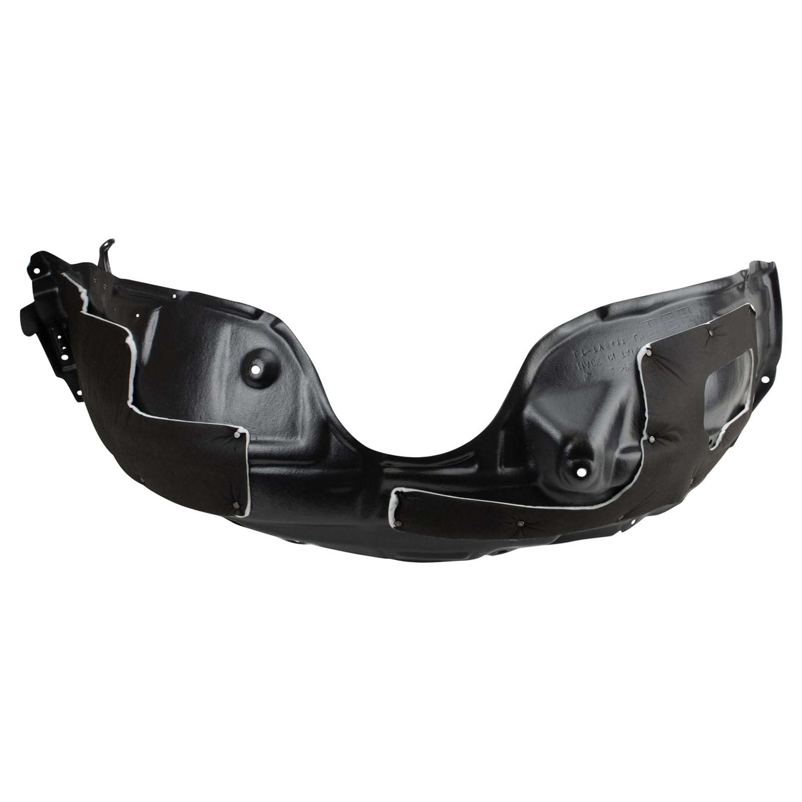 TRQ Front Inner Fender Liner Set for 2013-2018 Lexus ES300h/ES350, Plastic, White, Model BDA06756