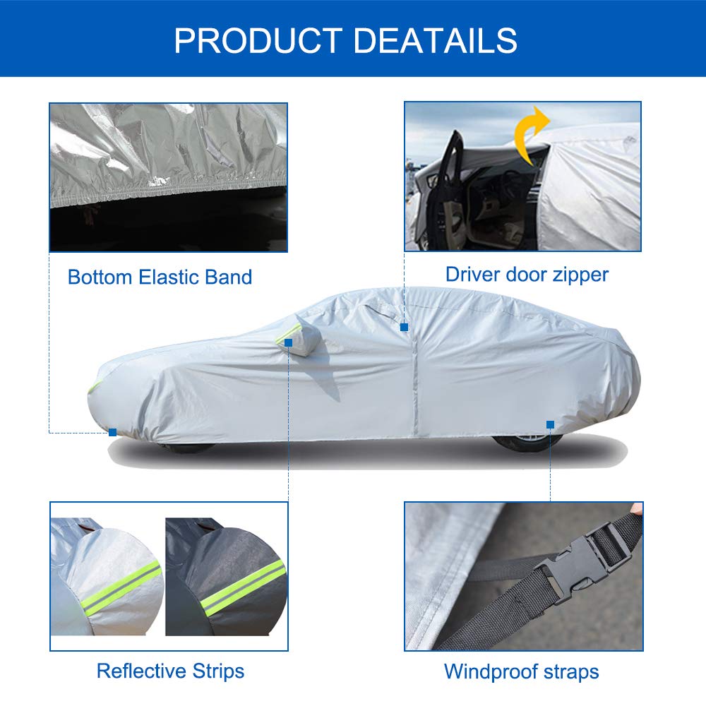 Koukou Suv Car Cover Custom Fit Mitsubishi Outlander From 2001 To 2025, Waterproof All Weather For Automobiles, Sun Rain Dust Sn