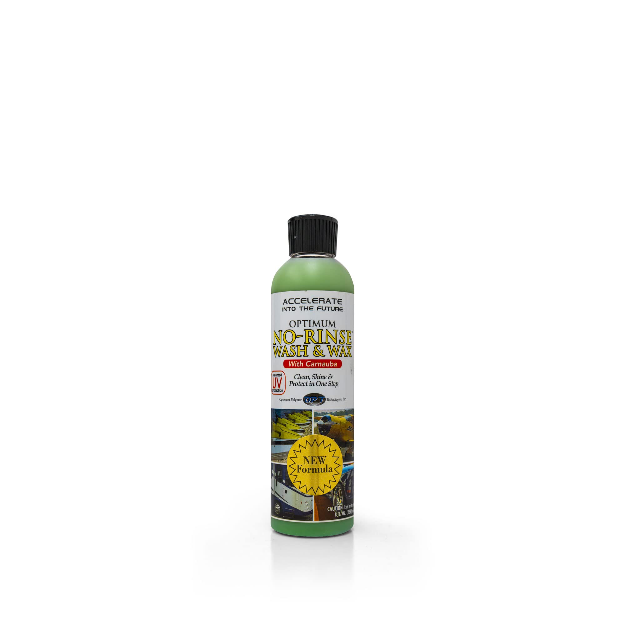 Optimum No Rinse Wash & Wax - 8 Oz. Bottle, Exterior Car Cleaner Wax, Optimum Rinseless Car Wash System, Pro Car Care Products,