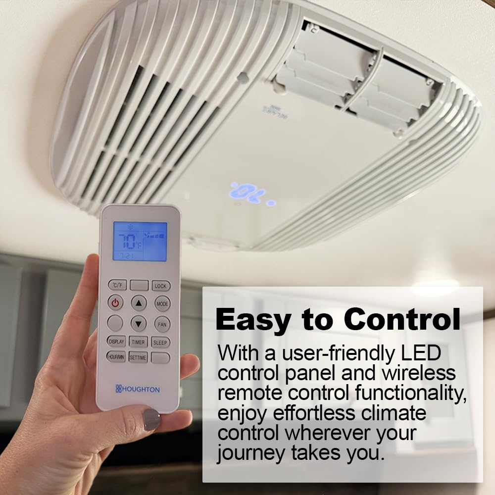 Recpro Rv Air Conditioner 15K Ducted Or Non-Ducted | Quiet Ac | 110-120V | Heat Pump And Cooling | Easy Install | All-In-One Uni
