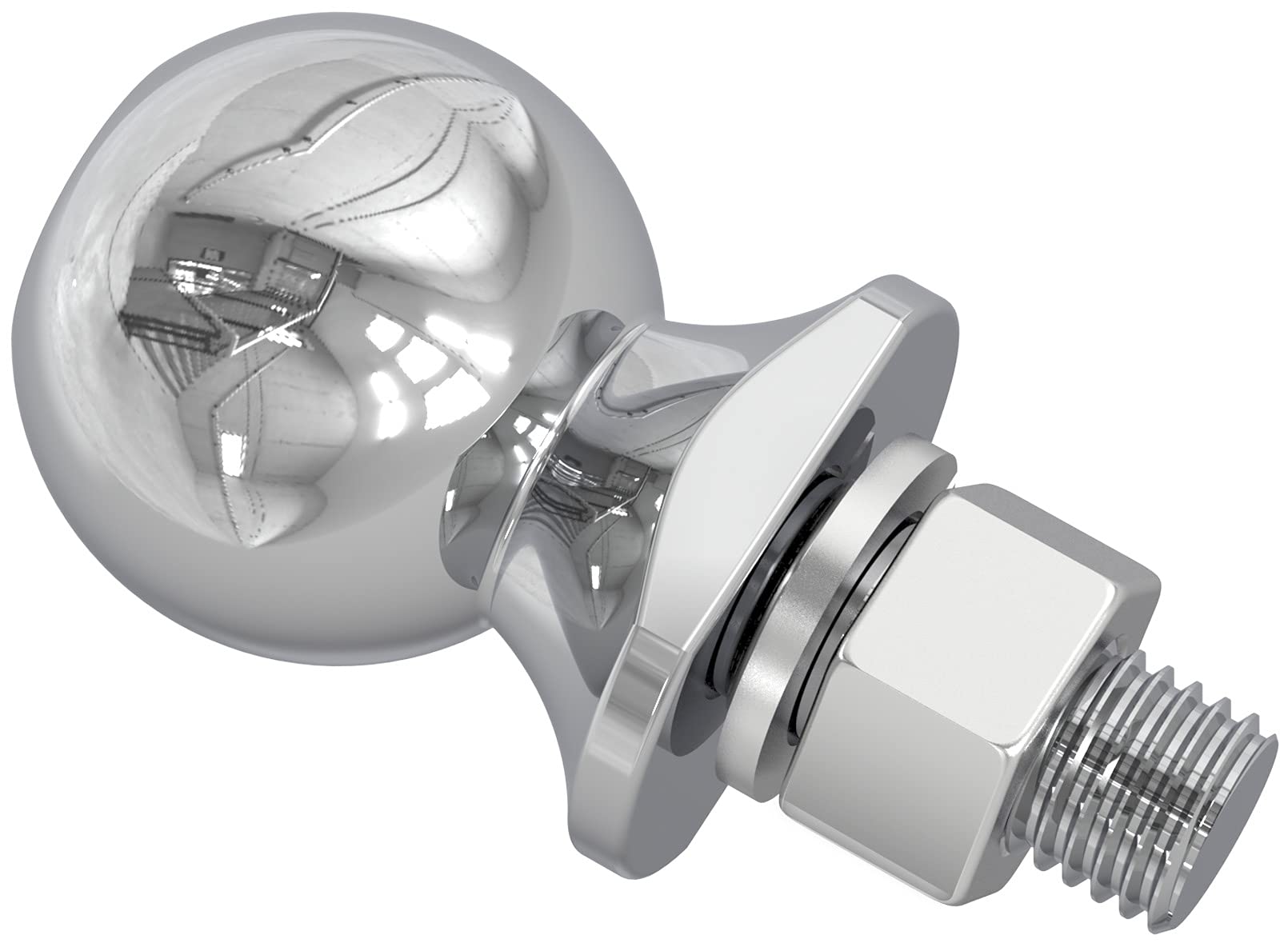 Torin Atrly2019B Trailer Hitch Ball, 2 Inch Diameter, 1.75 Ton (3,500 Lbs), 3/4 X 1-3/4-Inch Shank