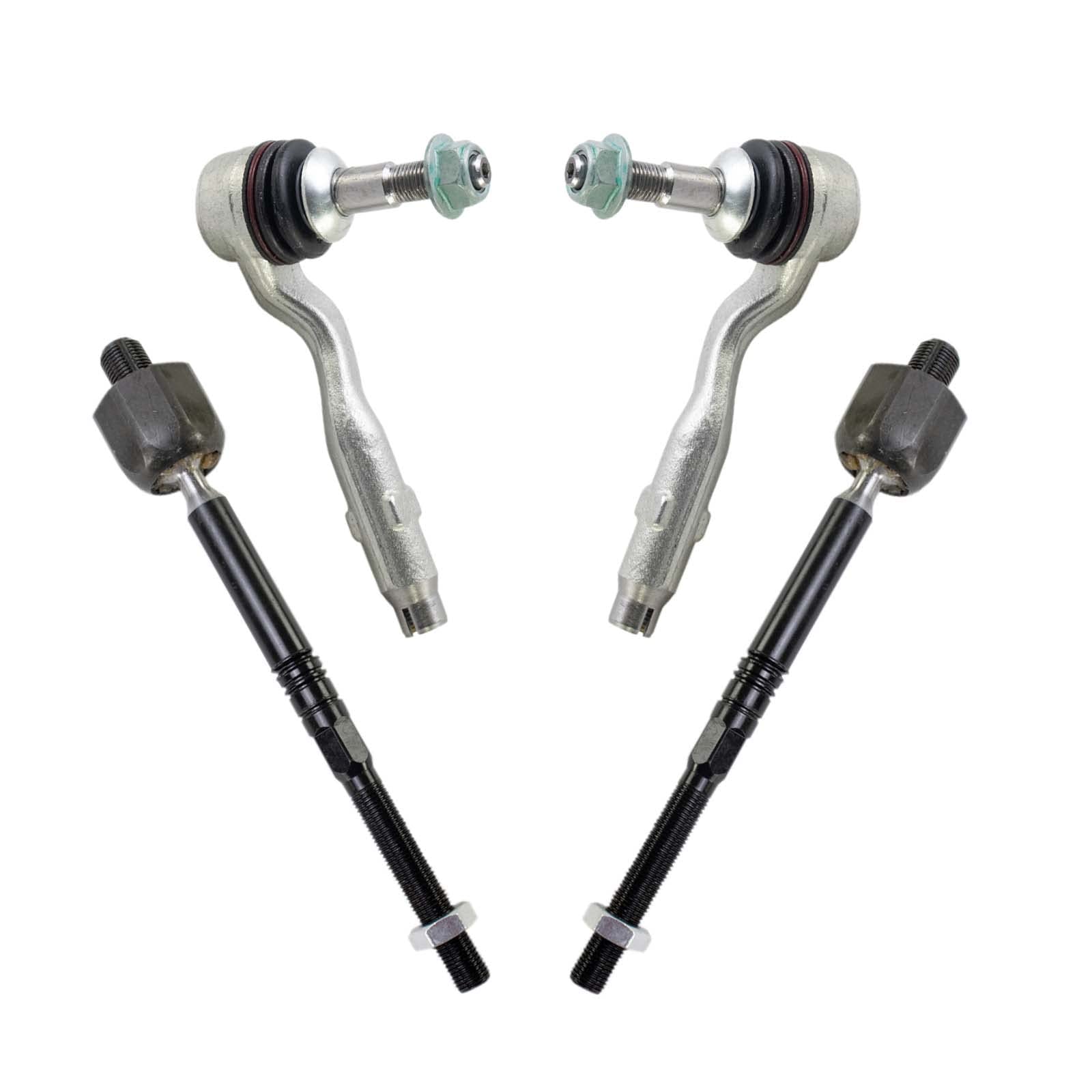 Trq 4Pc Inner & Outer Steering Tie Rod End Set For Bmw 528 535 550 640 650 740