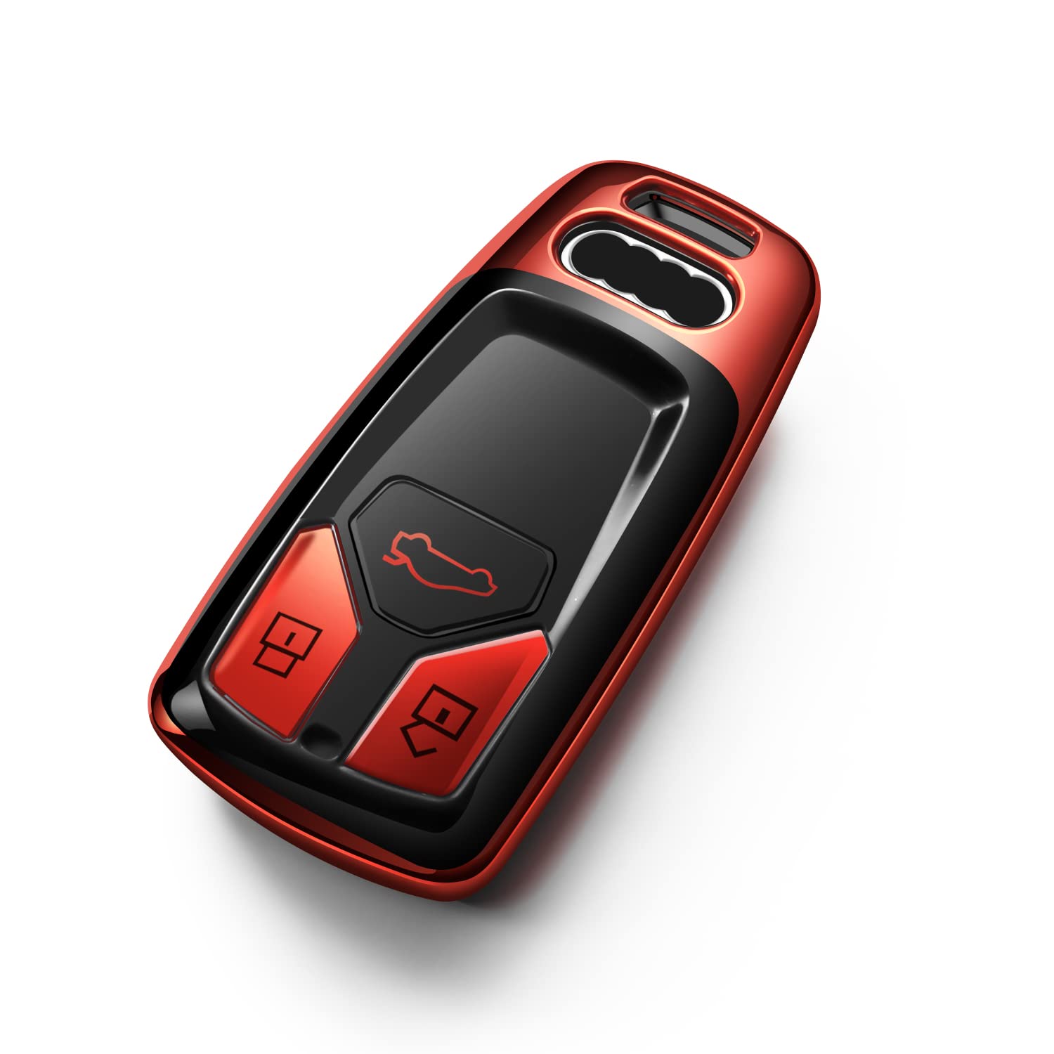 Tukellen For Audi Key Fob Cover, Special Soft Tpu Key Case Cover Protector Compatible With Audi A4 Q7 Q5 Tt A3 A6 Sq5 R8 S5 Smar