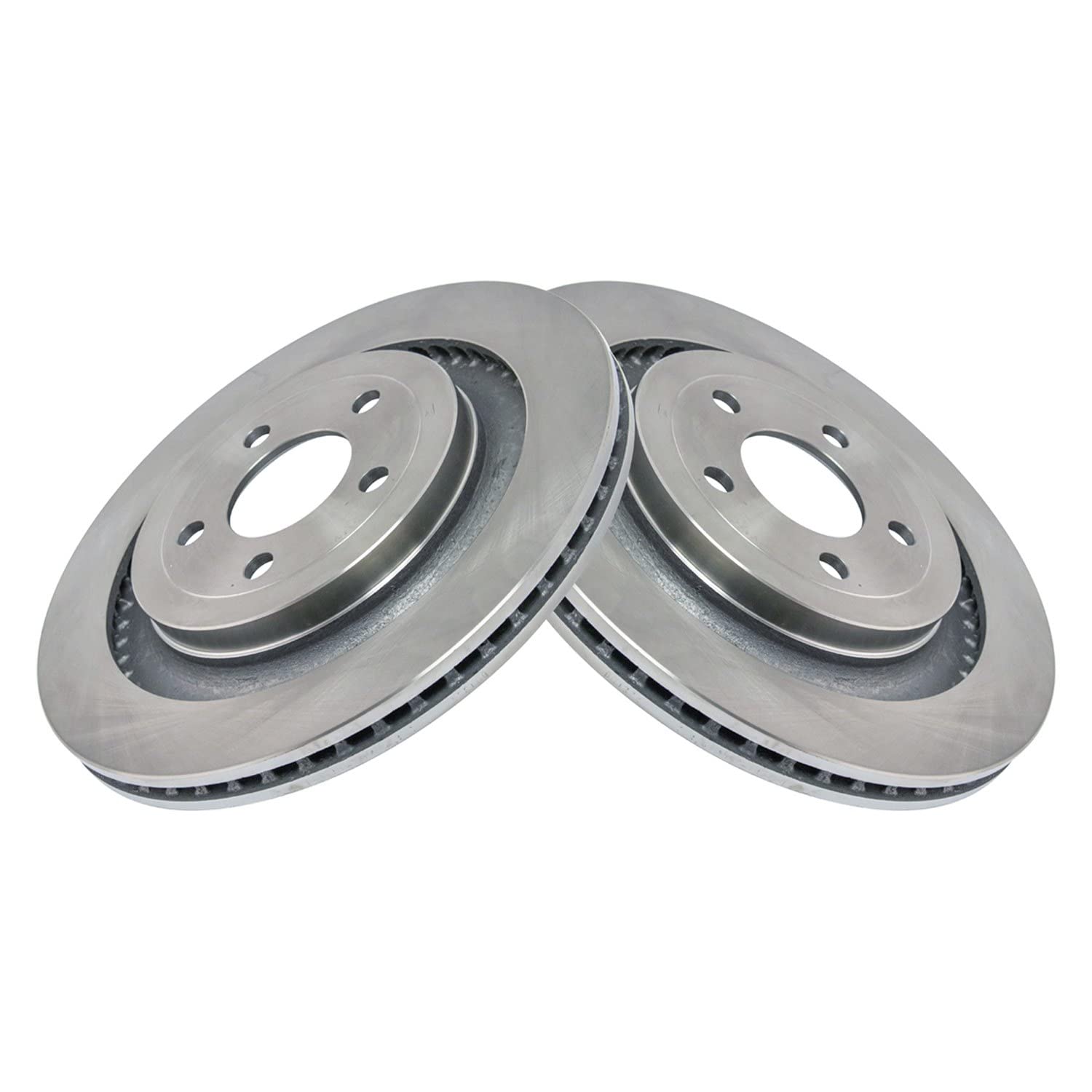 Trq Rear Brake Rotors Set Vented Compatible With 2015-2023 Ford Mustang
