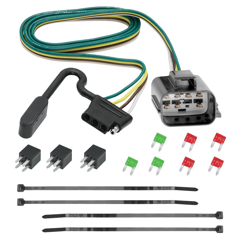 Tekonsha 118270 Tow Custom Harness, 4-Way Flat, Compatible With Buick Enclave, Chevrolet Traverse And Gmc Acadia, Acadia Limited