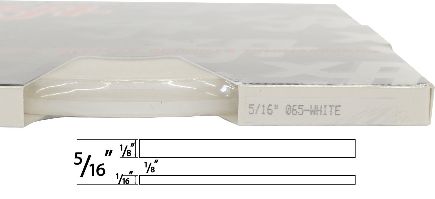 Universal Tfx 0005065 - Auto Customizing Dual Pinstripe - 5/16'' X 150' (1/8 Stripe, 1/8'' Gap, Then 1/16 Stripe) - 065-White