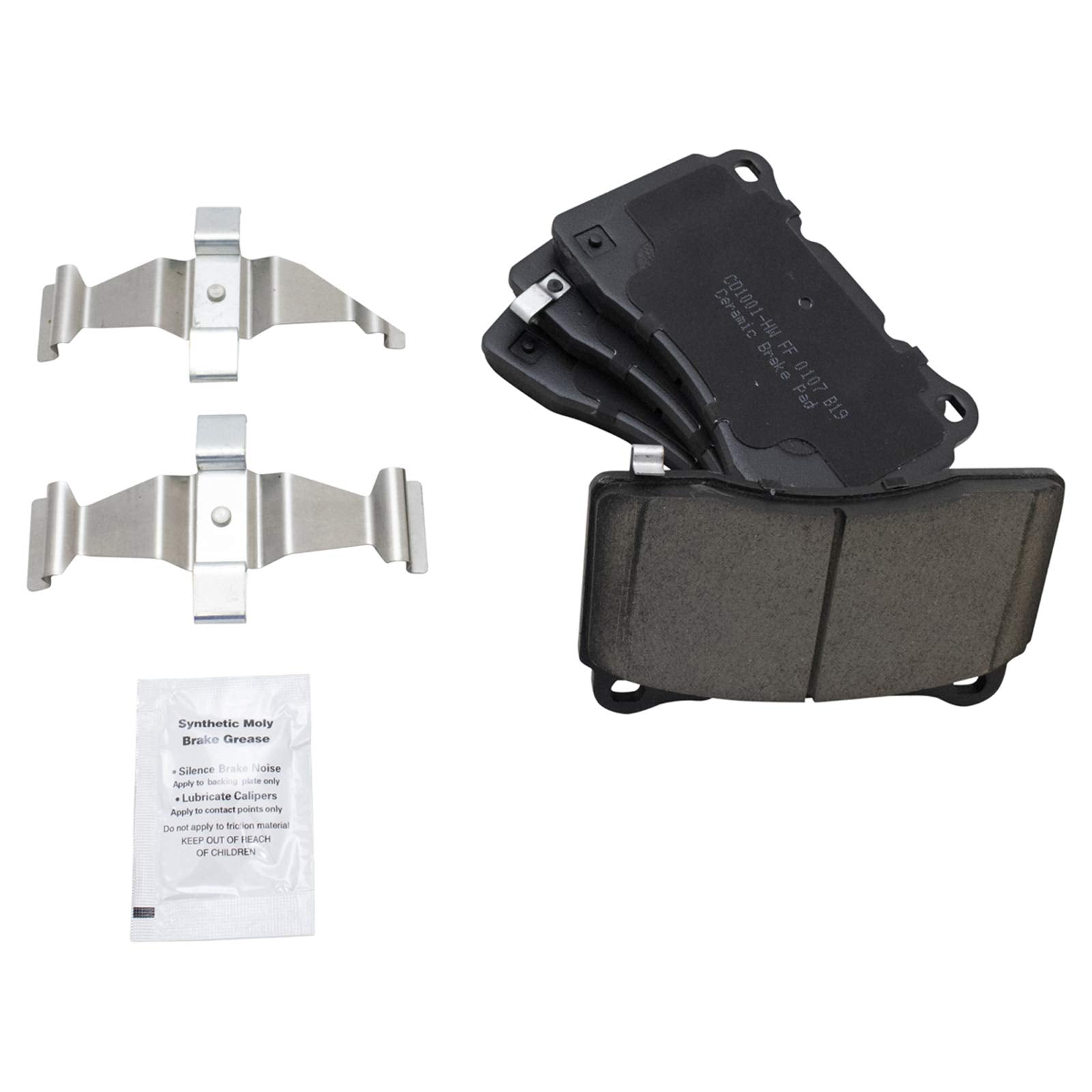 Trq Brake Pads & Rotors Kit Compatible With 2007-2014 Subaru Impreza 2015-2017 Wrx Sti