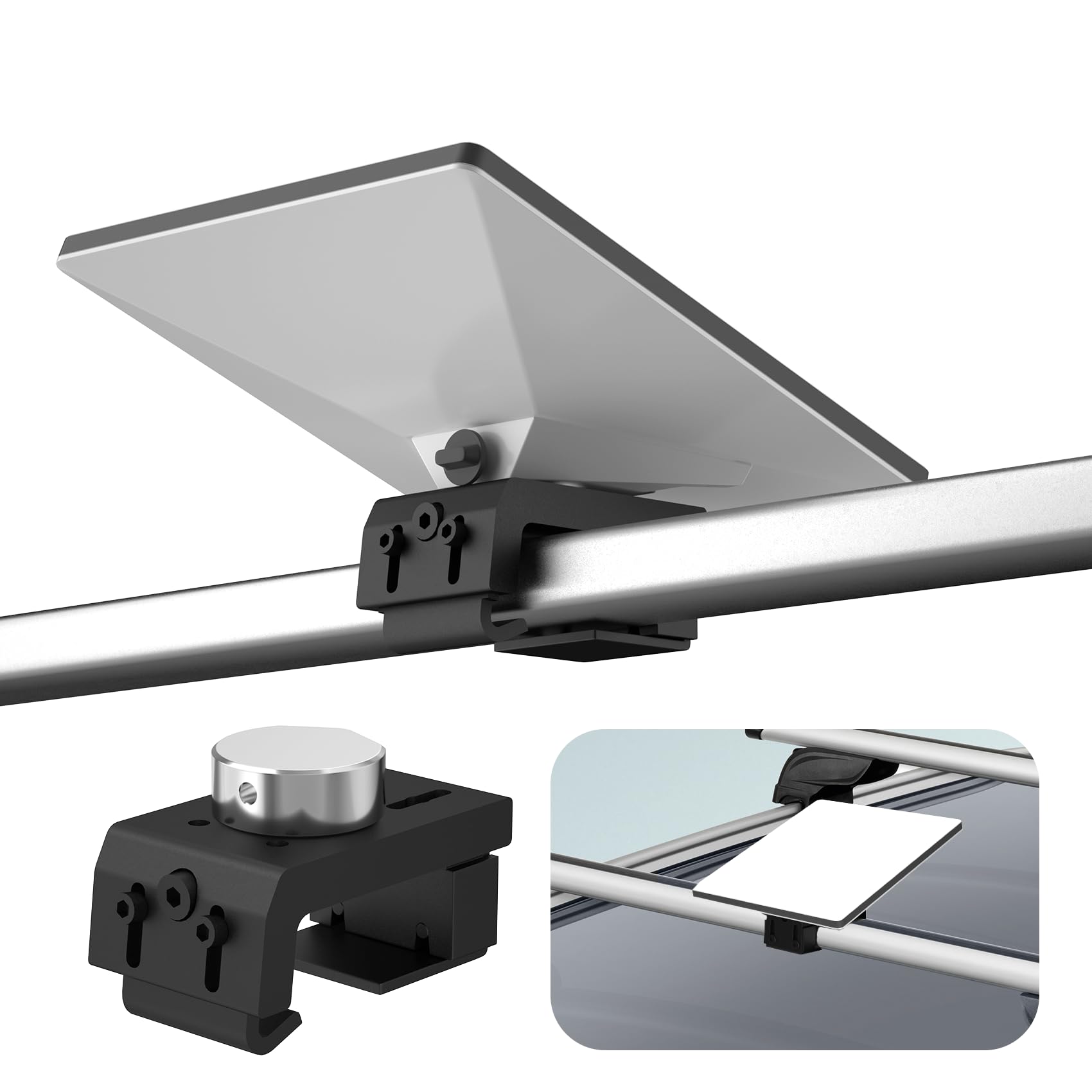 Starlink Mini Mount, Starlink Mini Rv Ladder Mount, Starlink Mini Roof Rack Mount,Universally Adjustable Angle Clamp Add an Alum