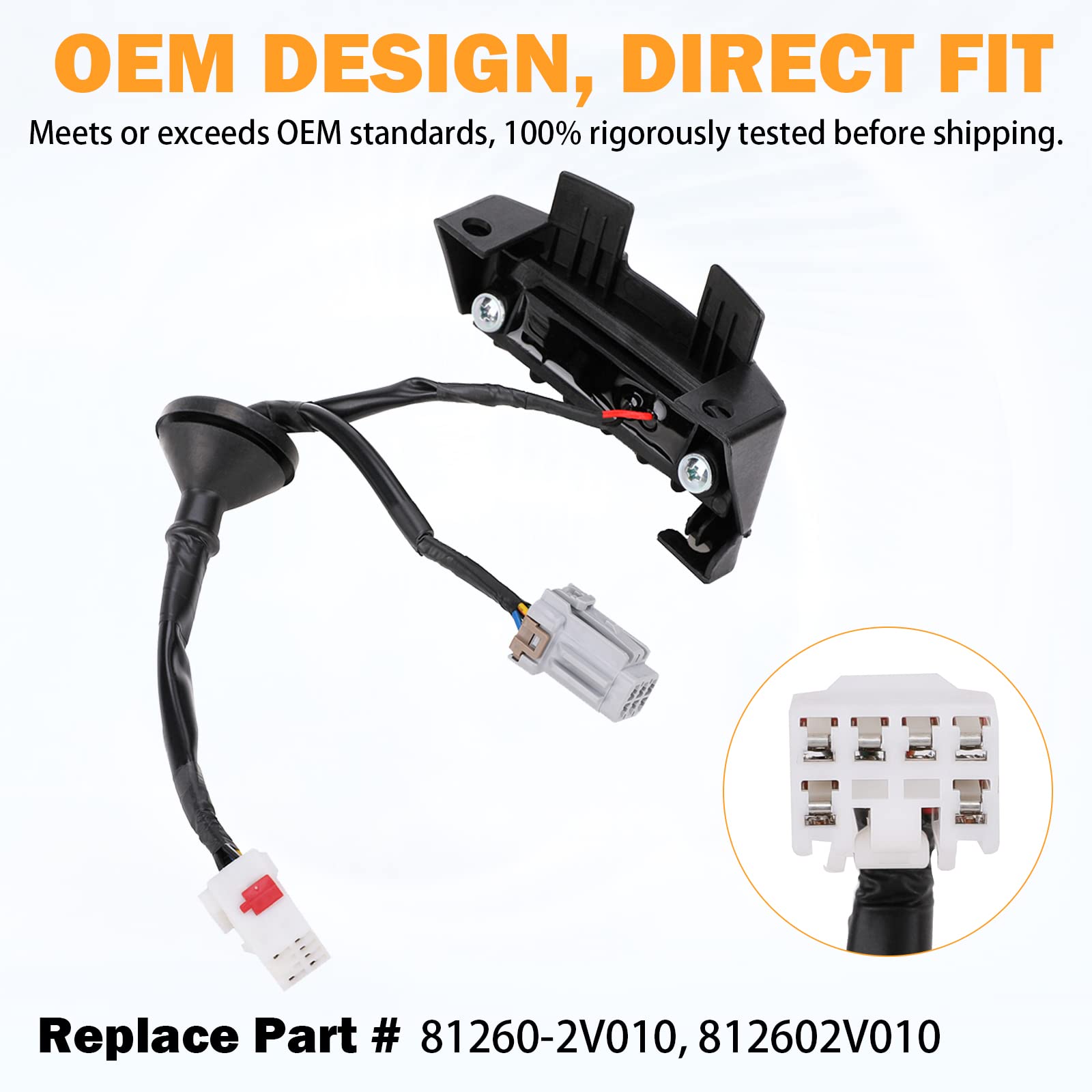 Veloster Trunk Button For 2012-2017 Hyundai Veloster Rear Hatch Lock Release Switch Trunk Latch Button Replace # 81260-2V010, 81
