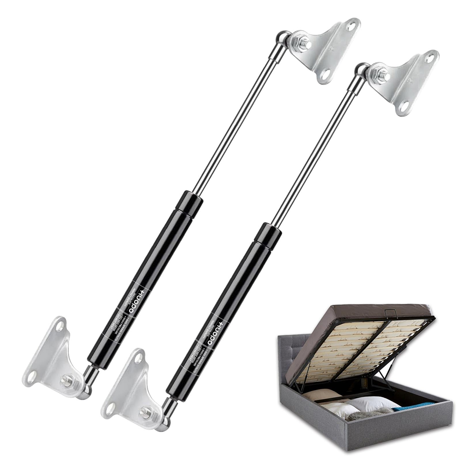 Huopo 23 Inch 150Lb/667N Gas Strut Shock Lift Support For Rv Bed Storage Lid Basement Compartment Door Floor Hatch Container Ven