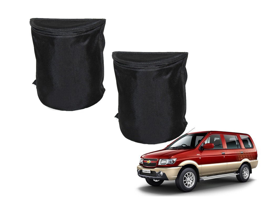 Kozdiko Semi Cylindrical Car Dustbin Set of 2 Pcs for Chevrolet Tavera