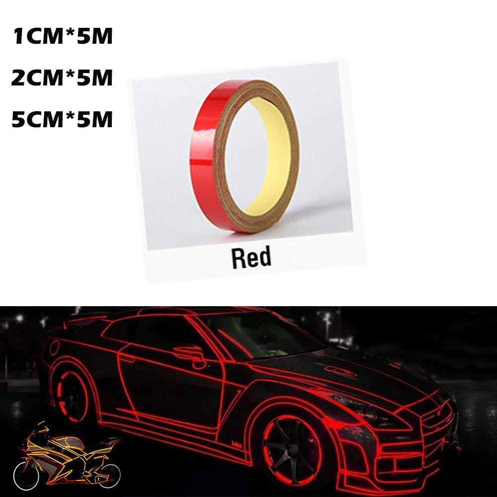 TOTMOX Car-Styling Night Magic Reflective Tape Automotive Body Motorcycle Decoion Car Body Styling Reflective Strip Motorcycle B